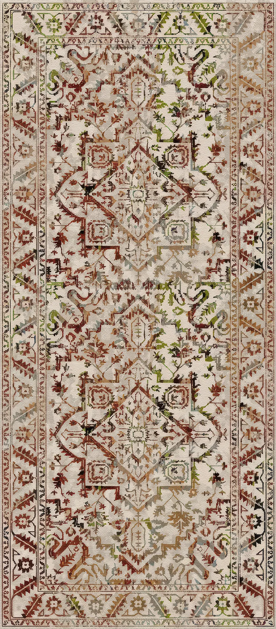 Ephesus Rost Vintage Waschbarer Teppich
