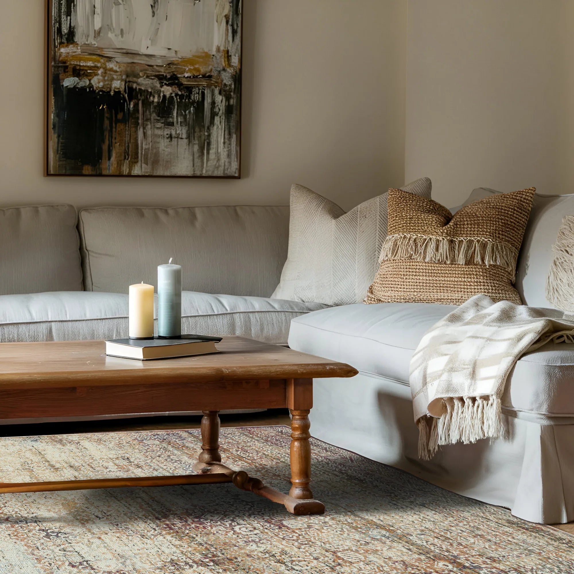 Alabaster Mosaik Teppich