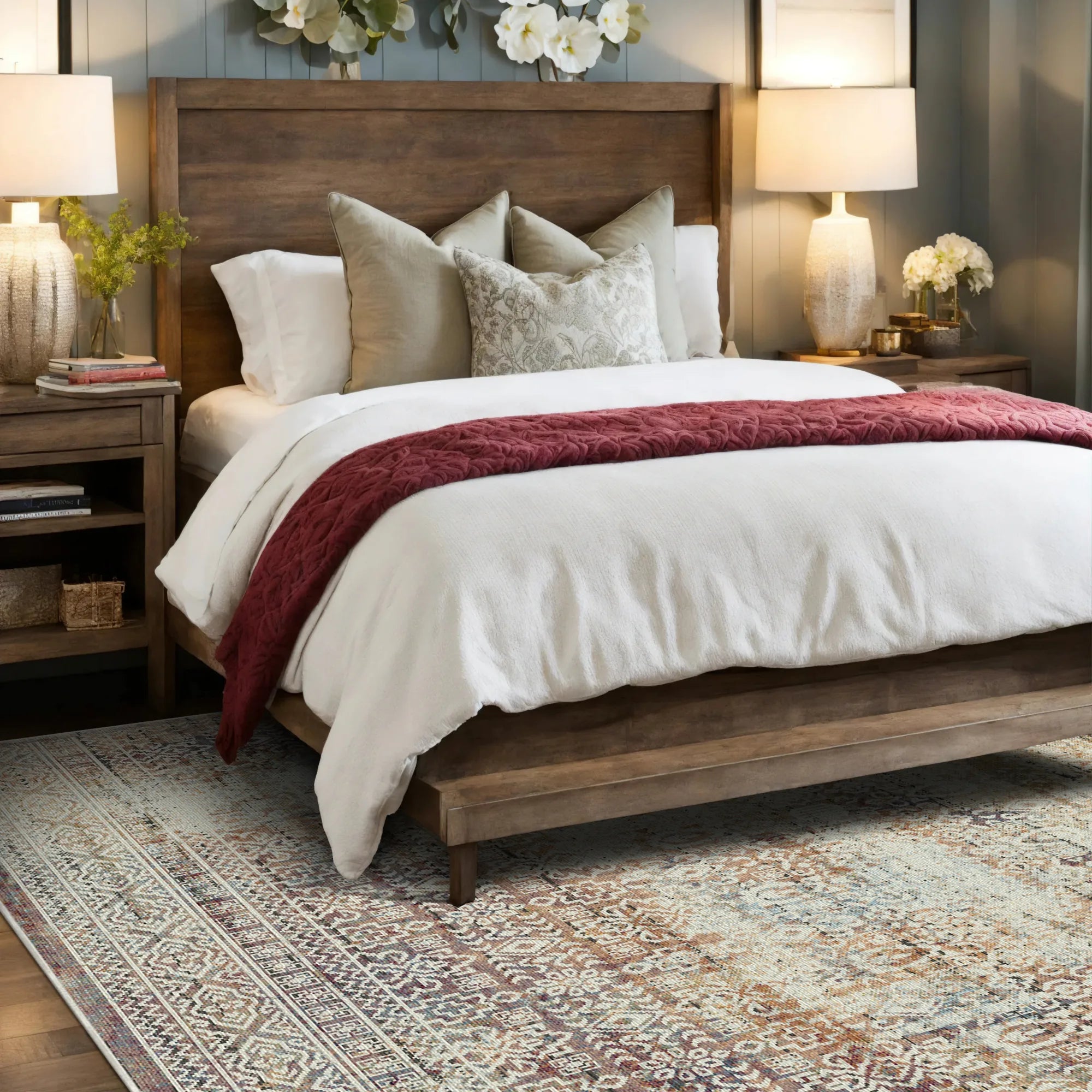 Alabaster Mosaik Teppich