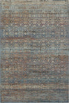 Indigo Mosaik Verblasster Kachel-Teppich Indigo