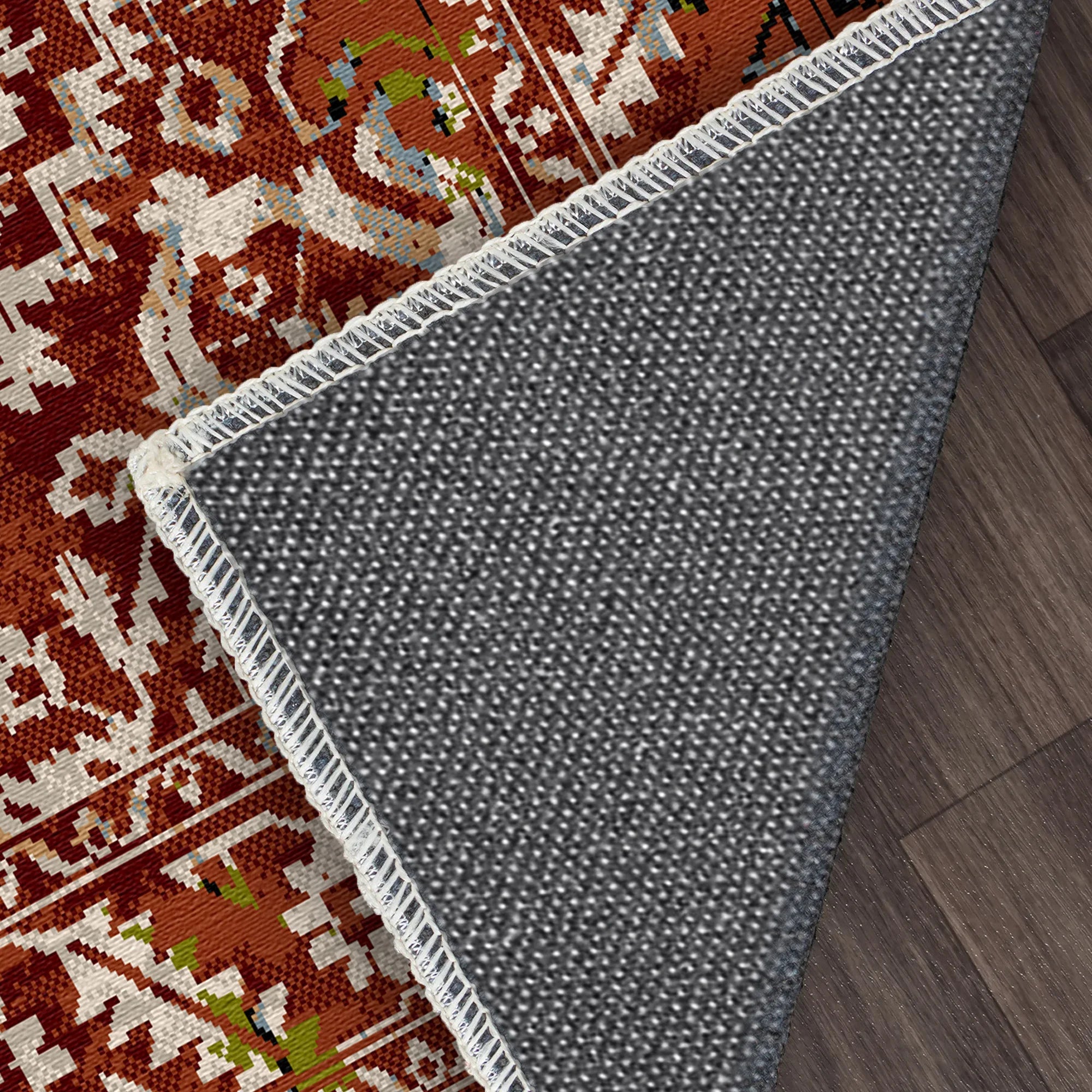 Pompeii Rost Vintage Waschbarer Teppich