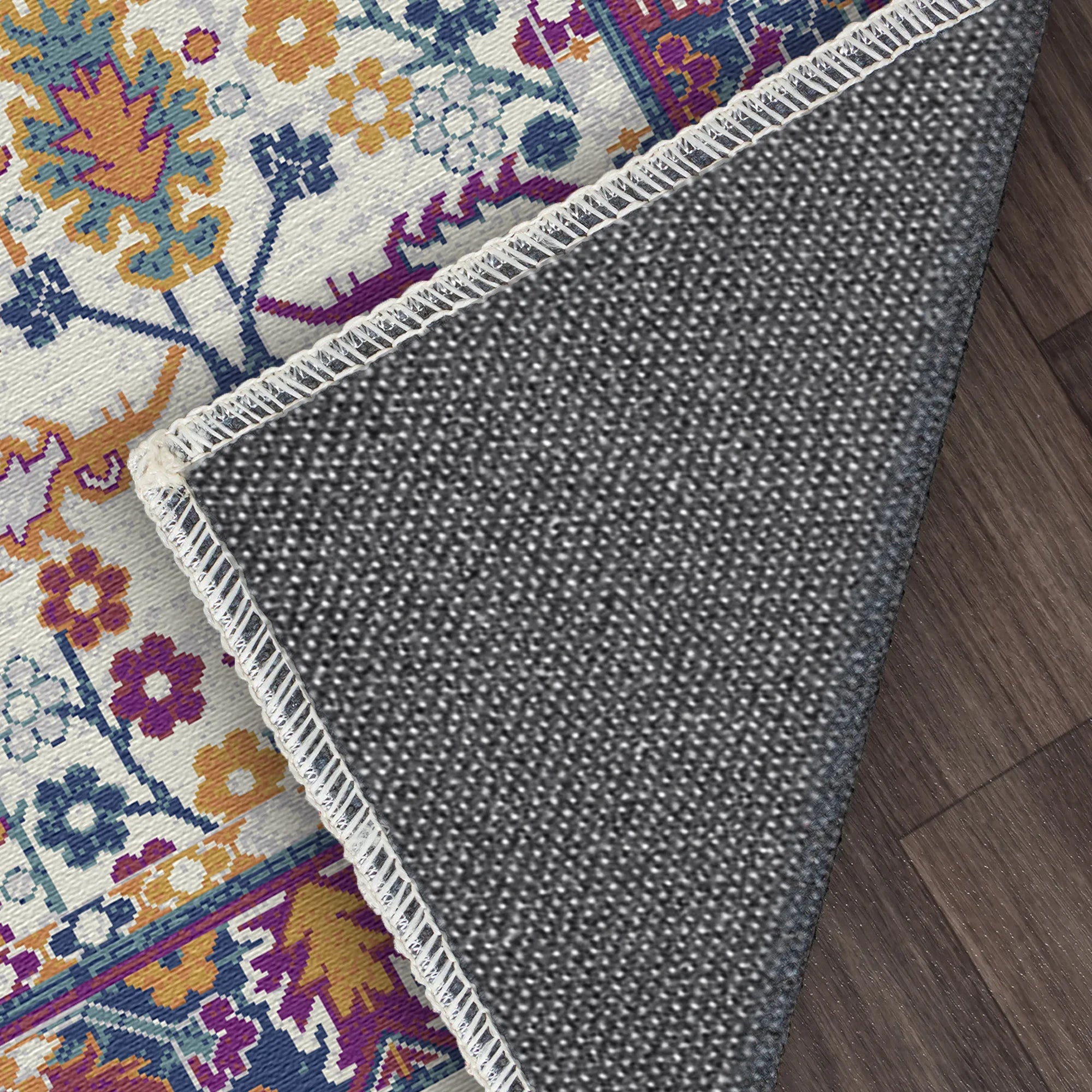 Lebhafter Flora Lattice Botanischer Teppich