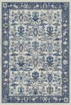 Schiefer Flora Gitter Botanischer Teppich Stahlblau