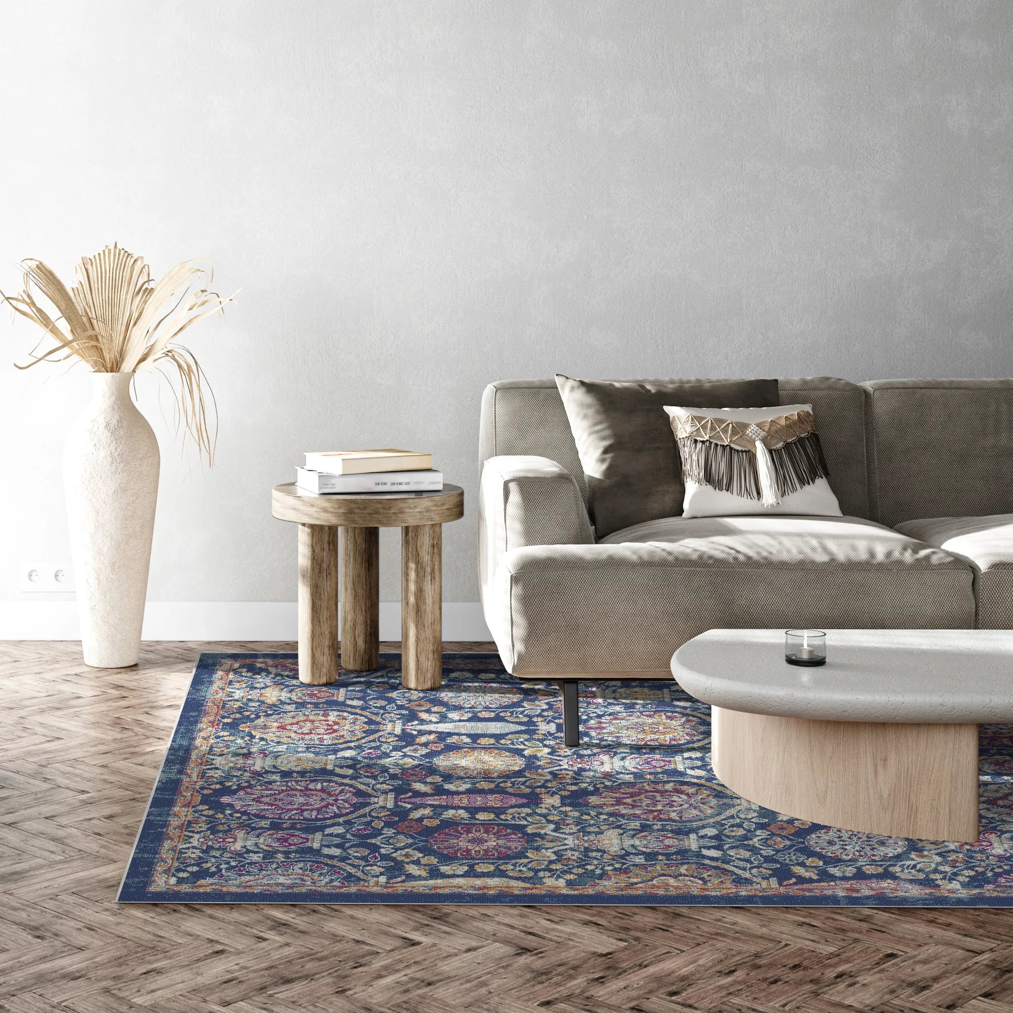 Mitternachtsgarten Gelöschter Botanischer Teppich