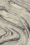Mailand Marmor Abstrakter Waschbarer Teppich Beige
