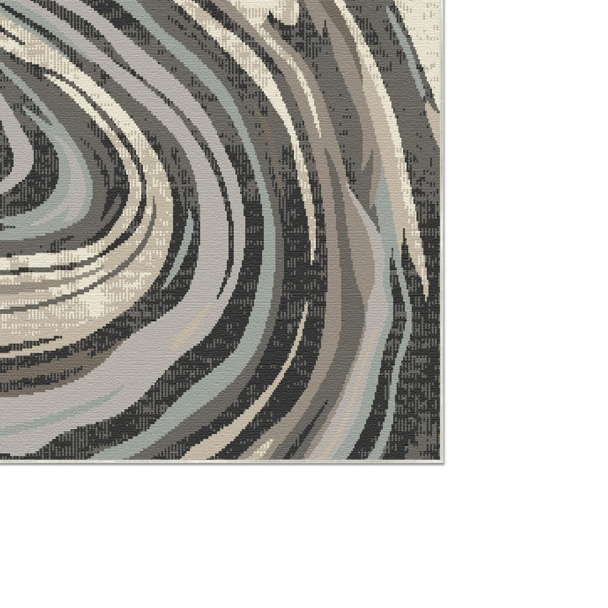 Waschbarer Teppich Venedig Mitternacht Abstrakt