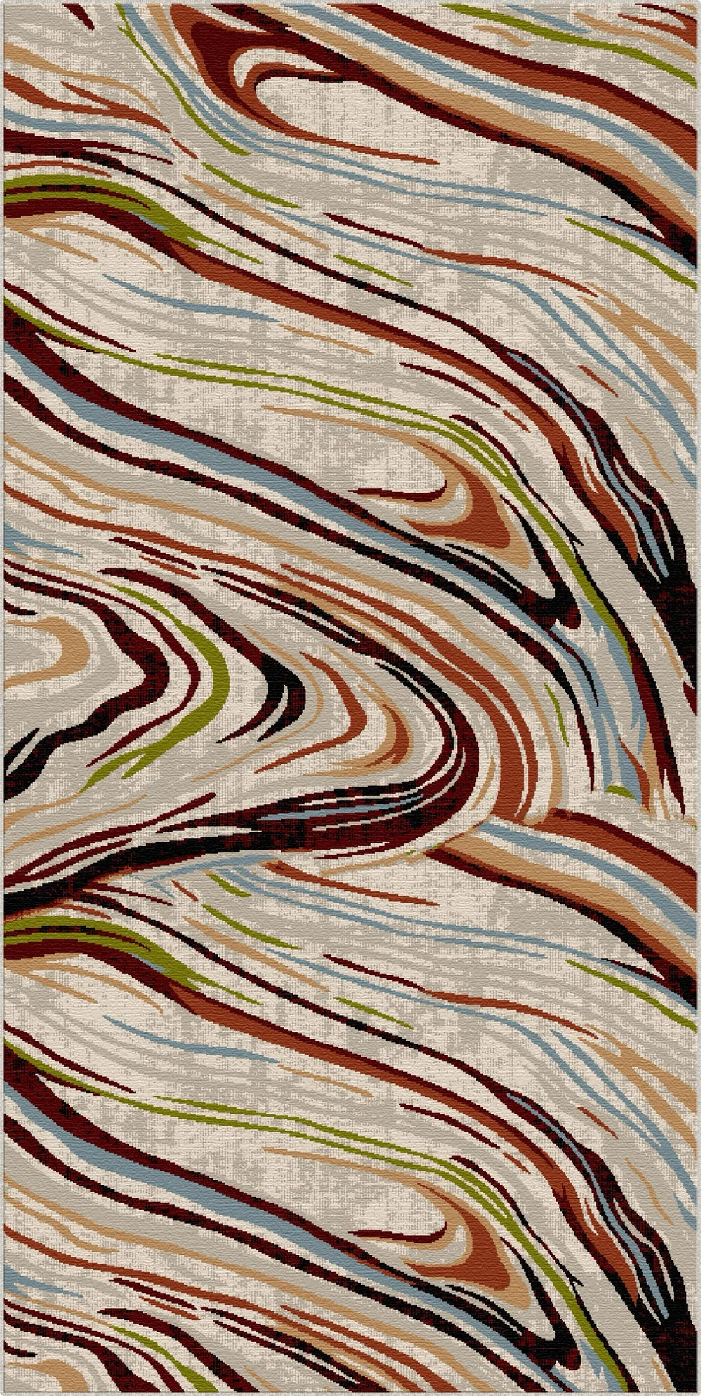 Florenz Kunst Abstrakter Waschbarer Teppich
