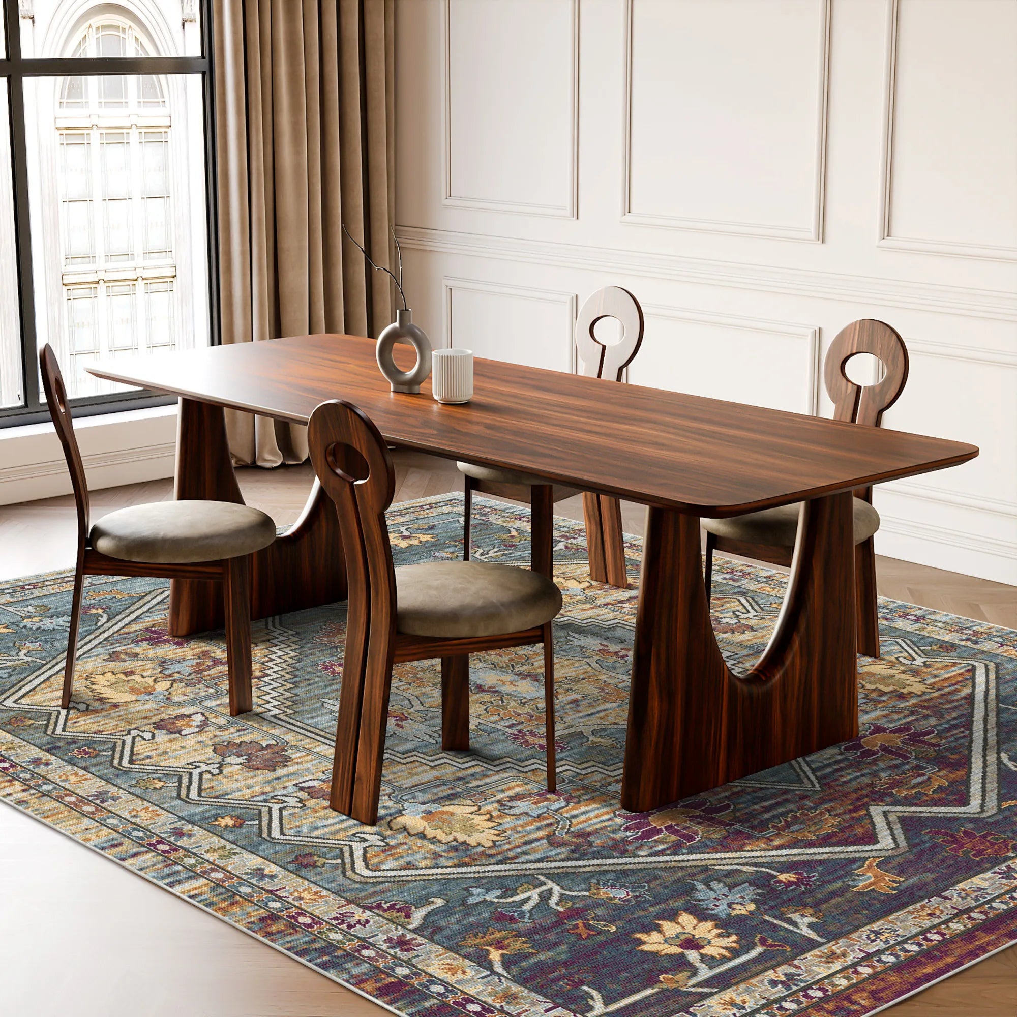 Azure Citadel Stufenmedaillon Teppich