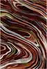 Waschbarer Teppich Verona Garnet Abstract 
