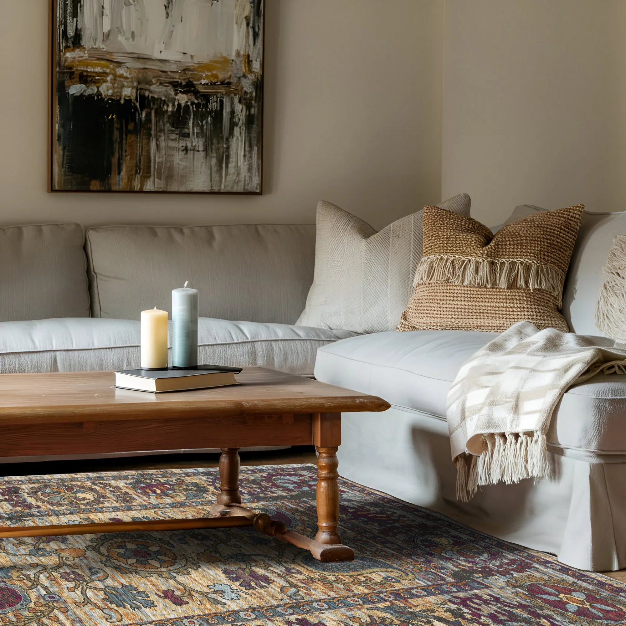 Bernstein Paisley Erased Botanischer Teppich