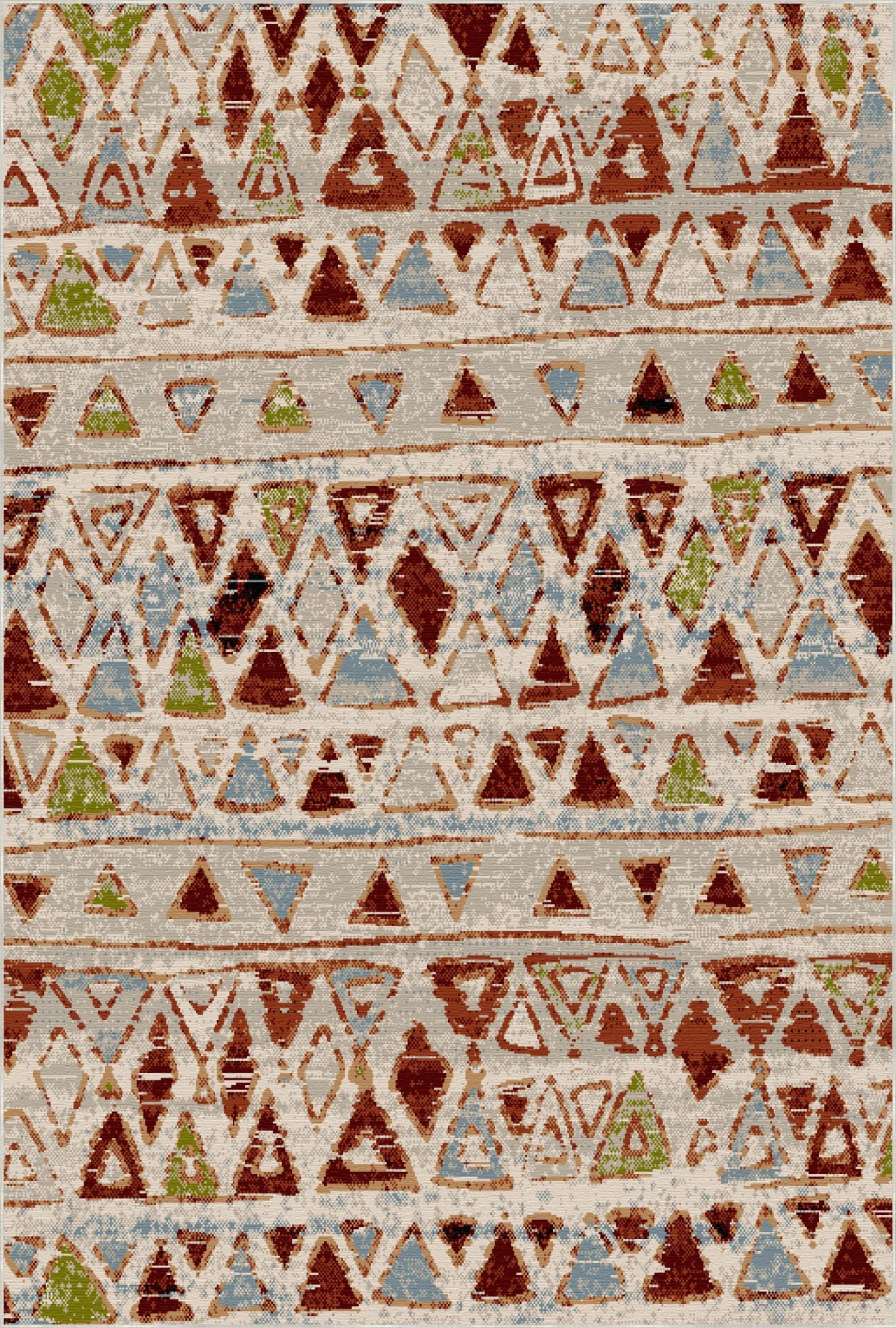 Kenai Cream Tribal Waschbarer Teppich