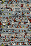 Kodiak Blau Tribal Waschbarer Teppich Blau