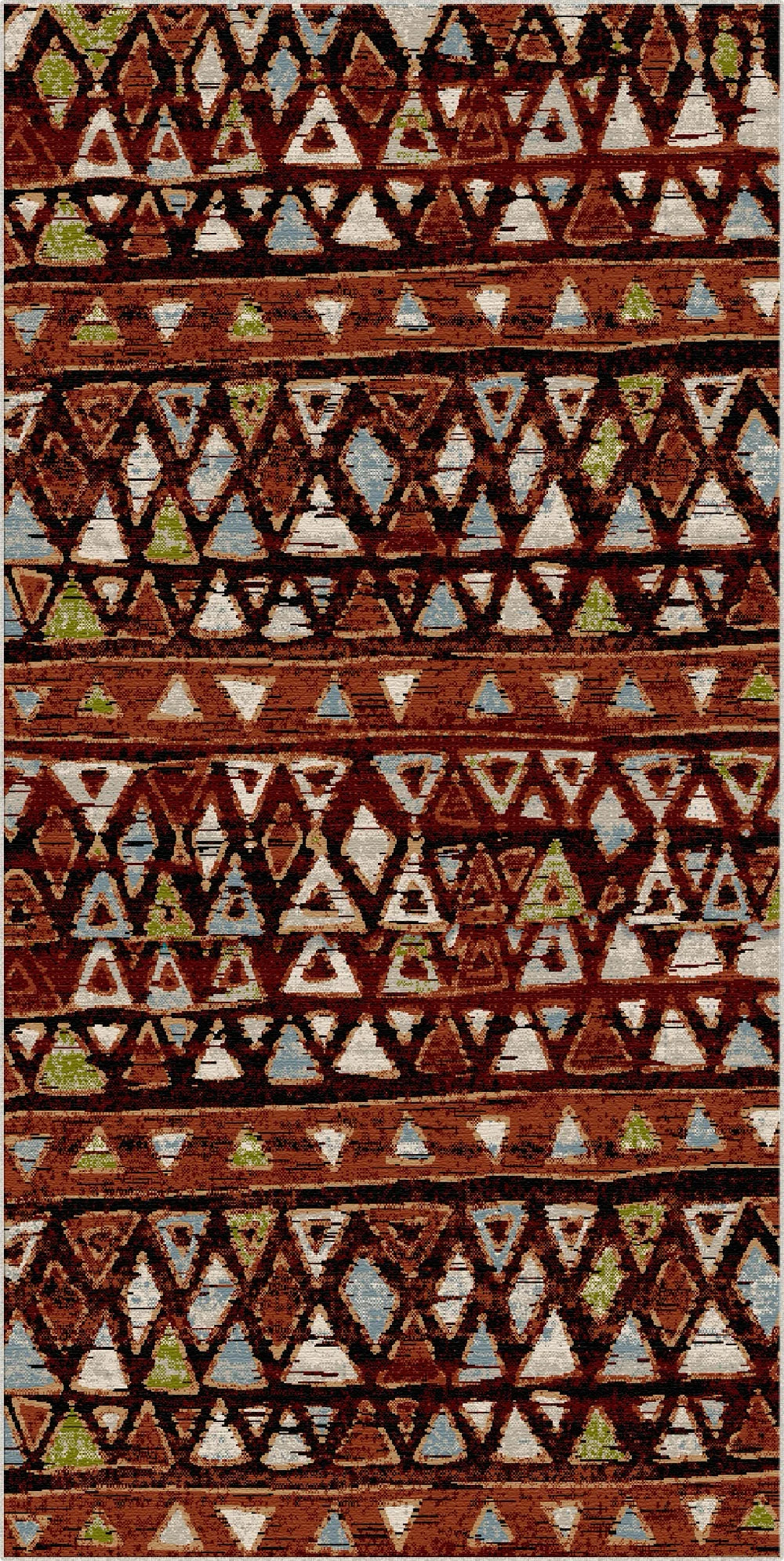 Klondike Rost Tribal Waschbarer Teppich
