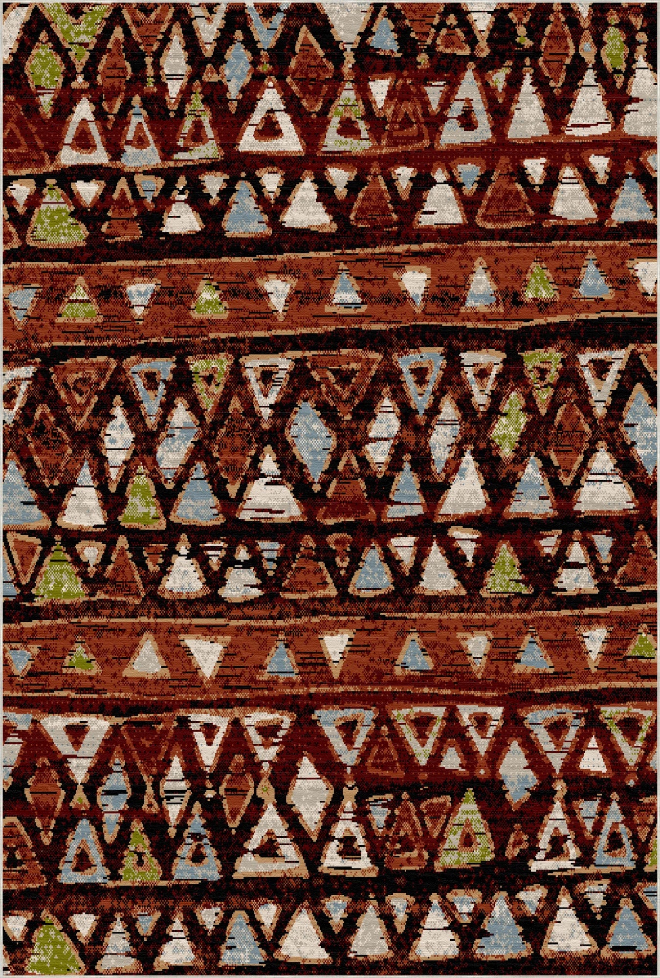 Klondike Rust Tribal Waschbarer Teppich