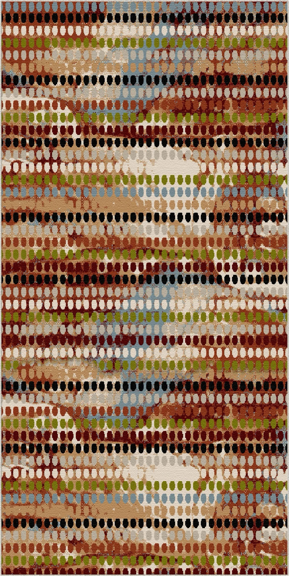 Petra Mosaik Geometrischer Waschbarer Teppich