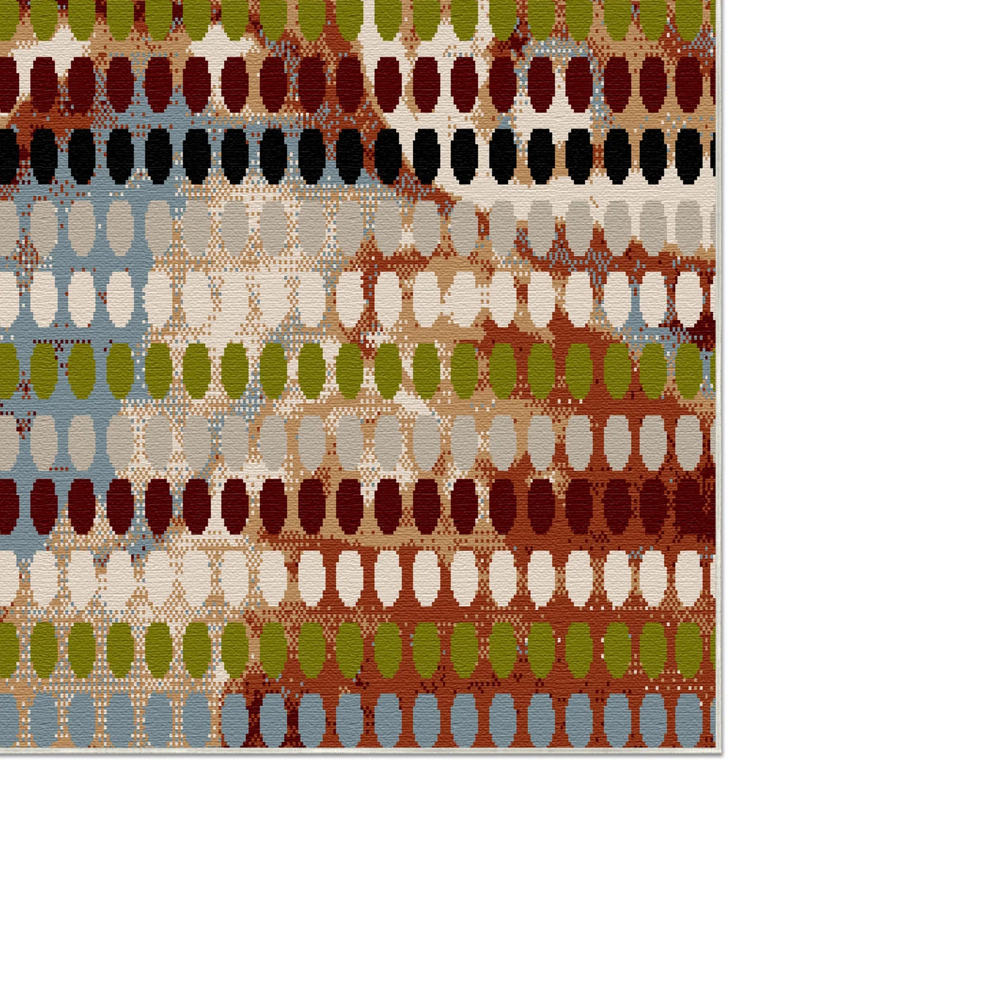 Petra Mosaik Geometrischer Waschbarer Teppich