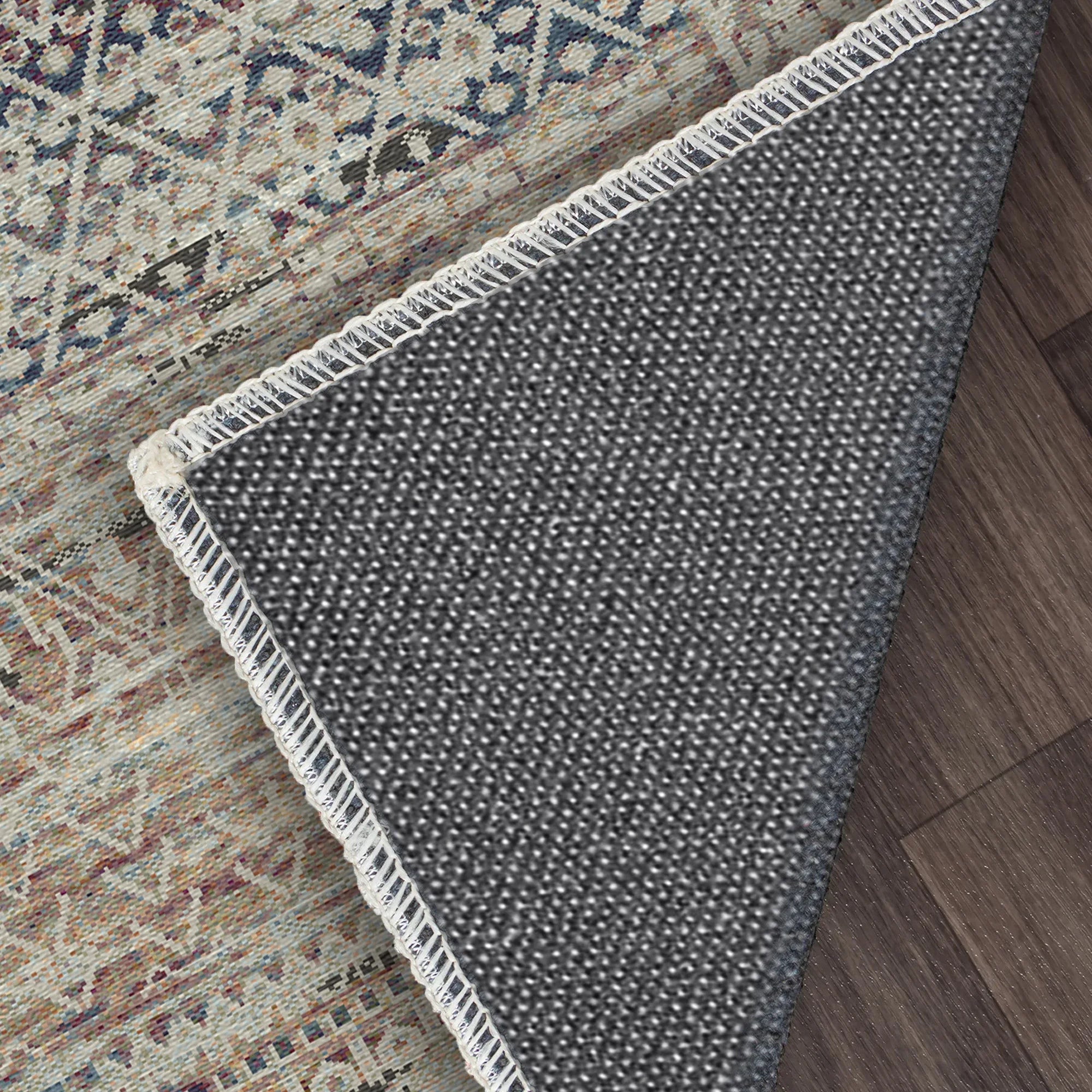 Waschbarer Übergangsteppich Lucca Mist