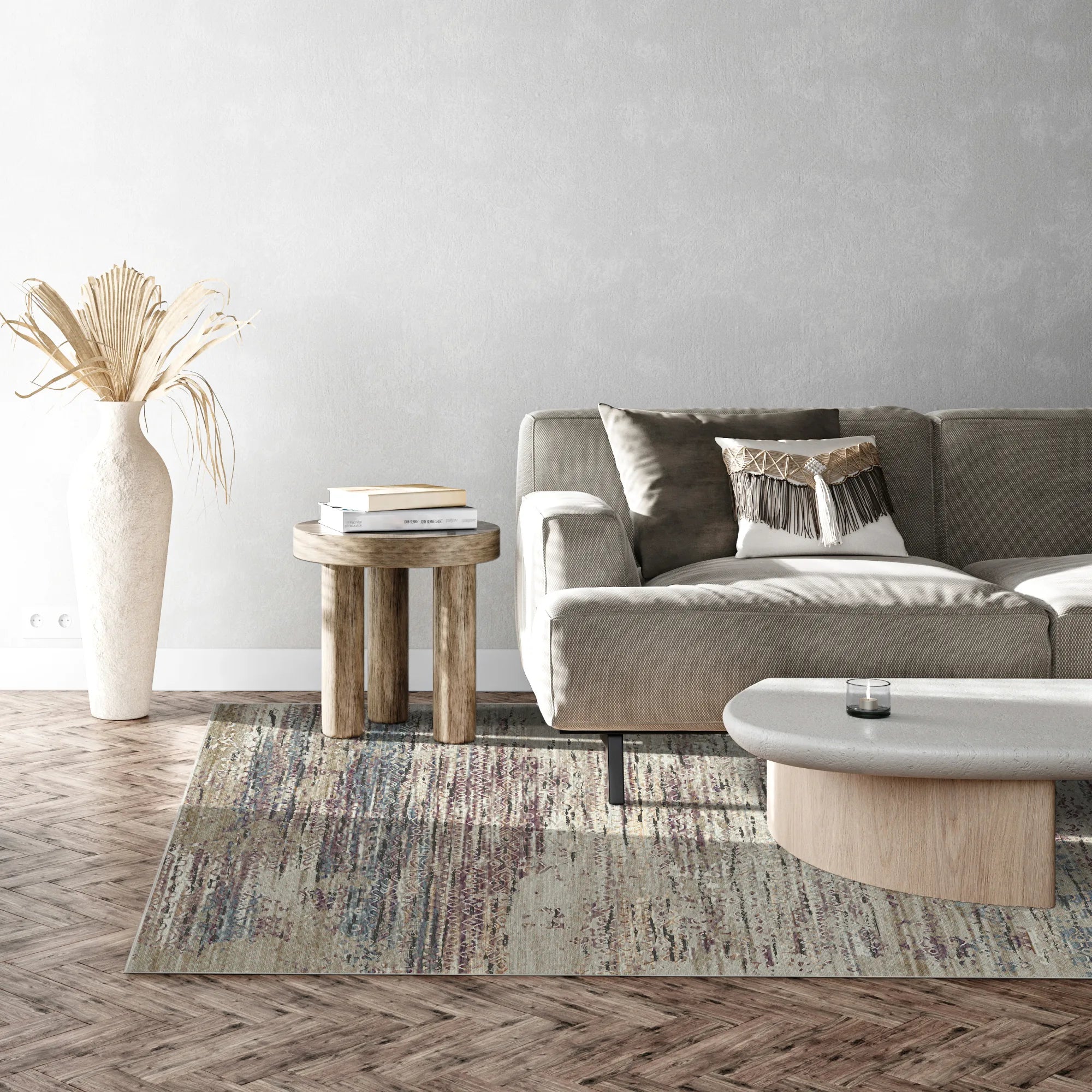 Como Abstrakter Waschbarer Teppich