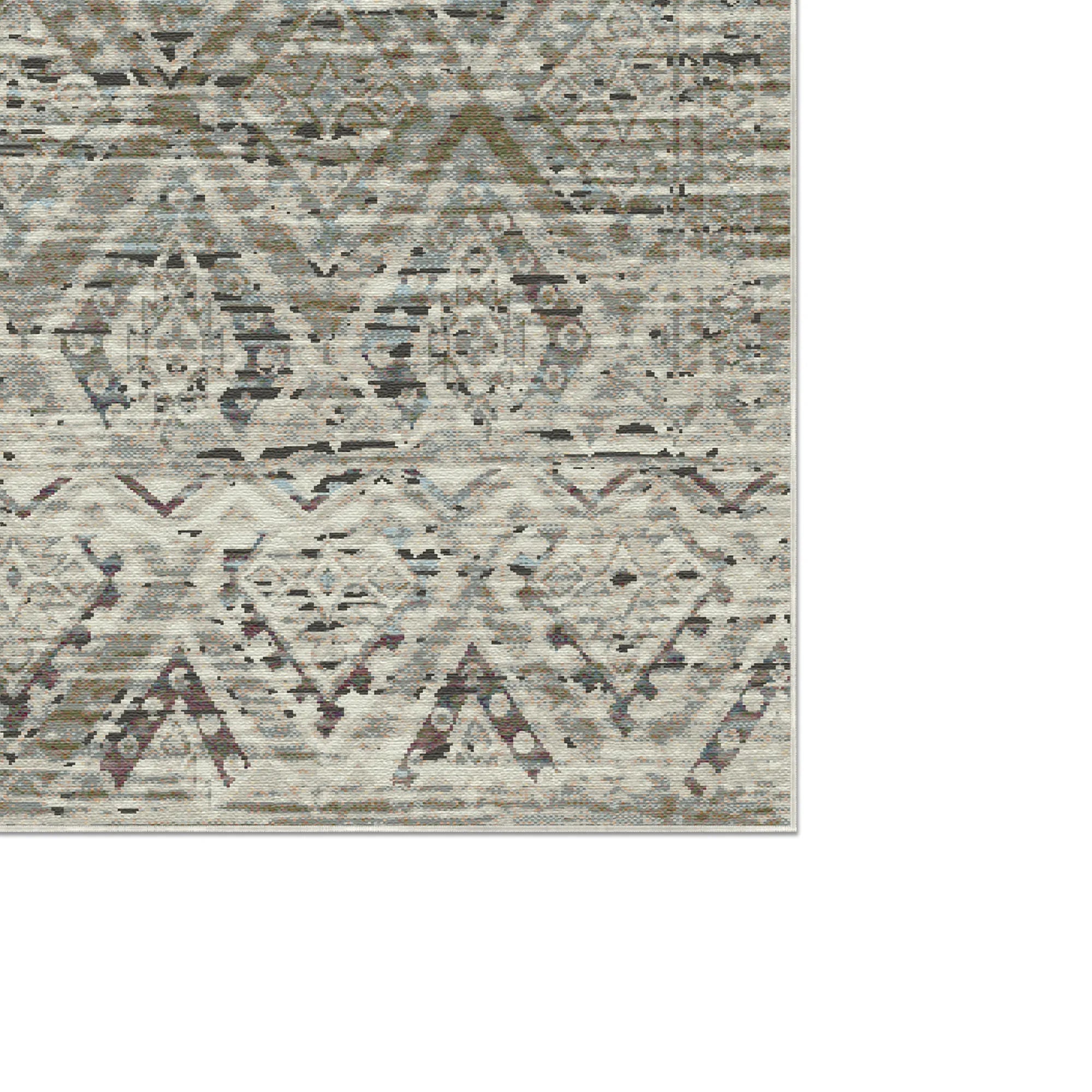 Positano Sand Distressed Diamond Teppich
