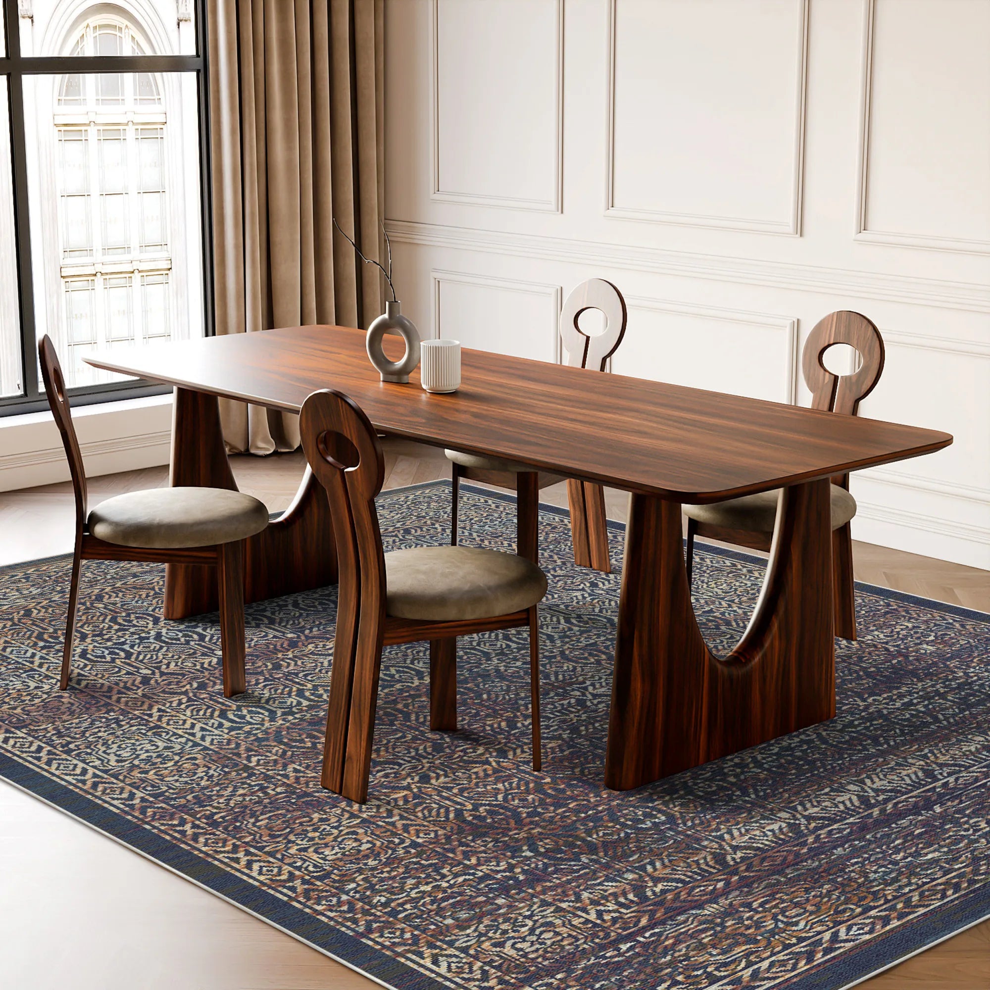 Waschbarer Übergangsteppich Rome Midnight