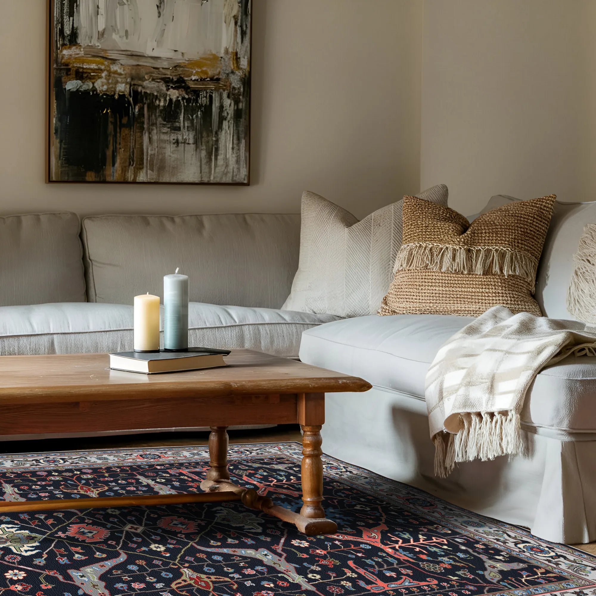 Klassischer Persischer Medaillon Teppic