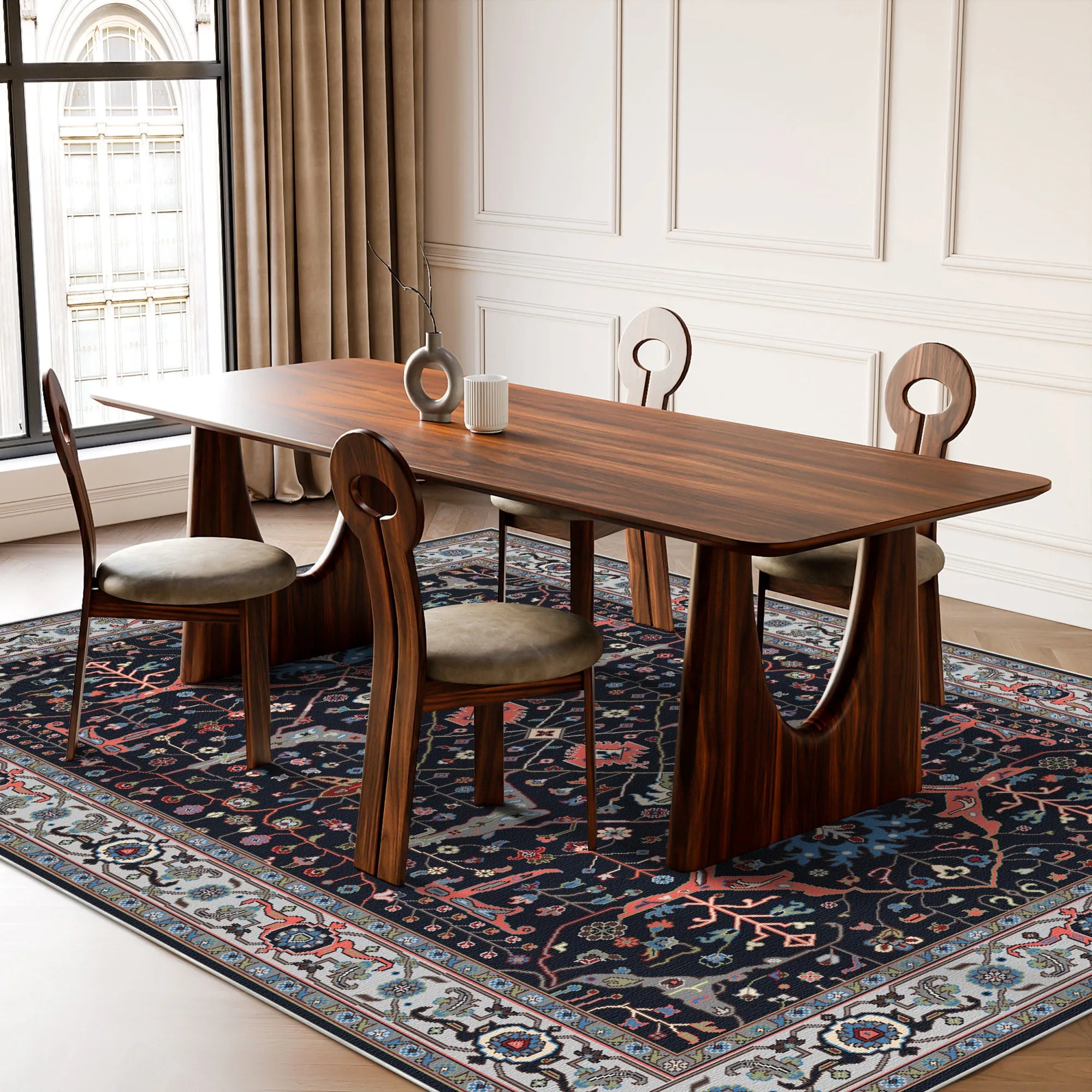 Klassischer Persischer Medaillon Teppic