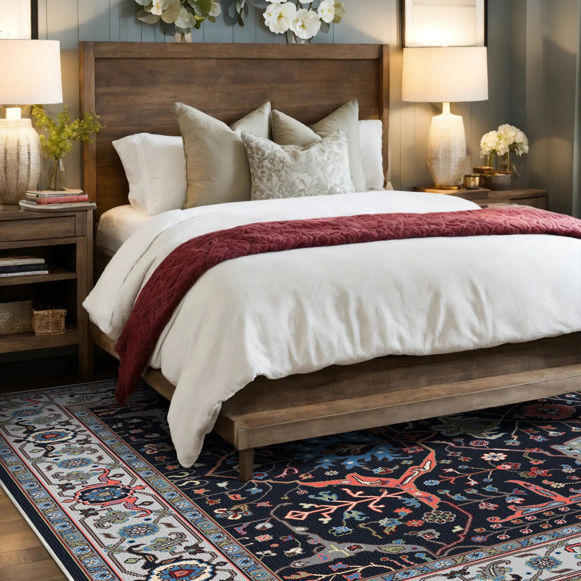 Klassischer Persischer Medaillon Teppic