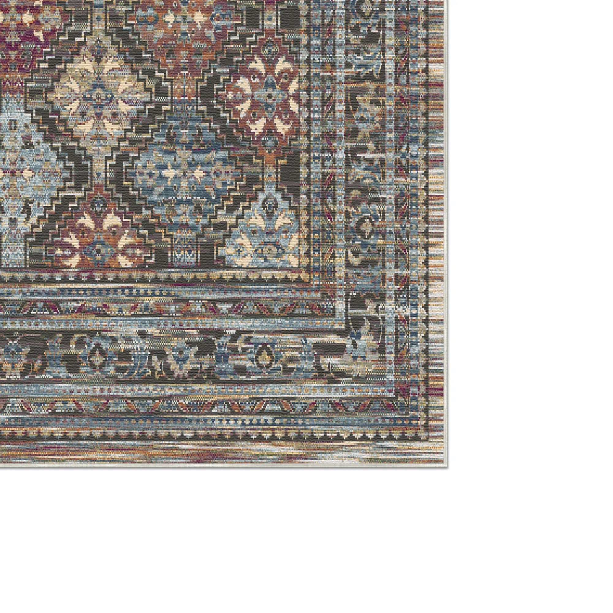 Palermo Juwel Traditioneller Waschbarer Teppich