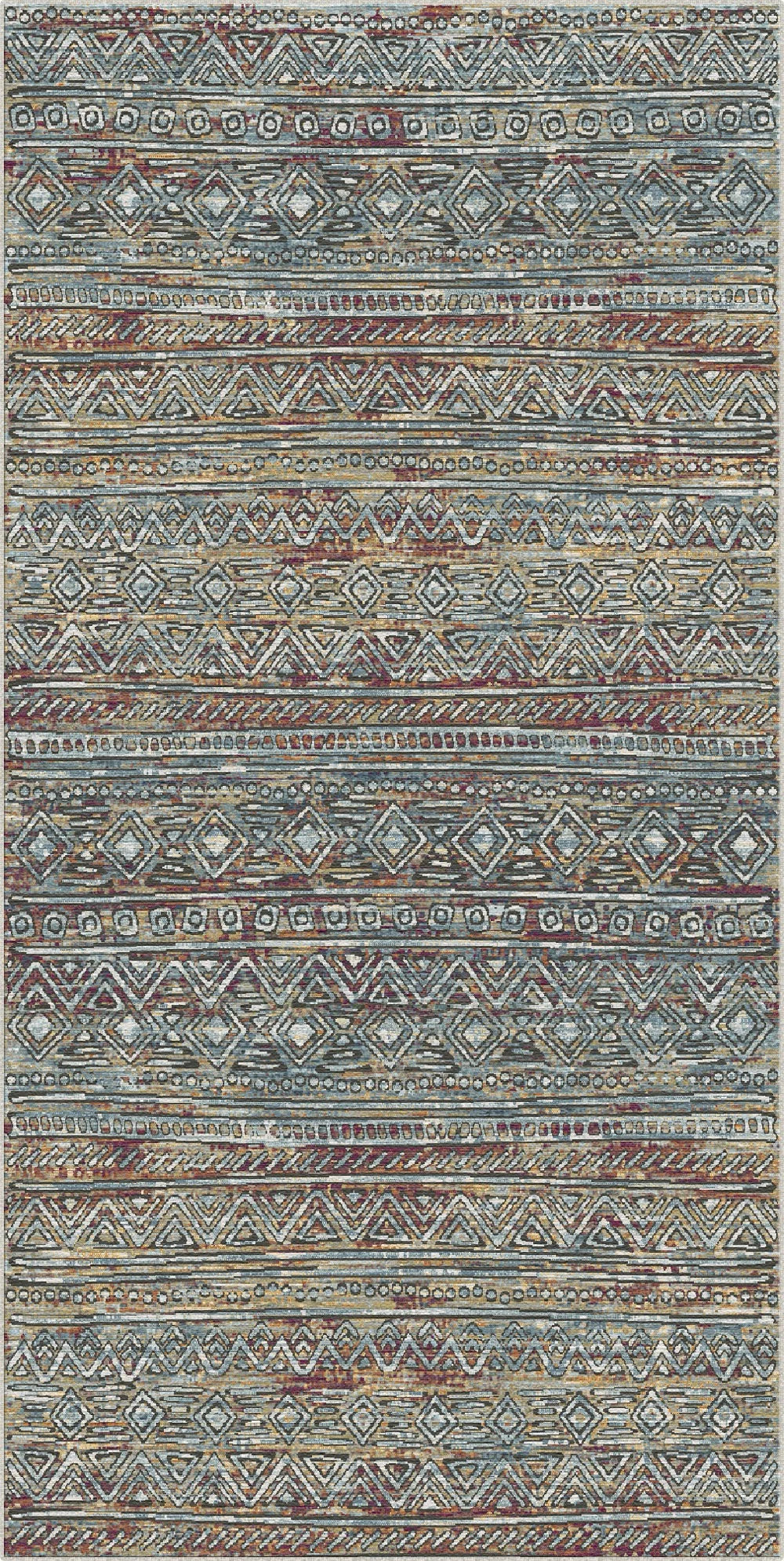 Prag Mosaik Abstrakter Waschbarer Teppich