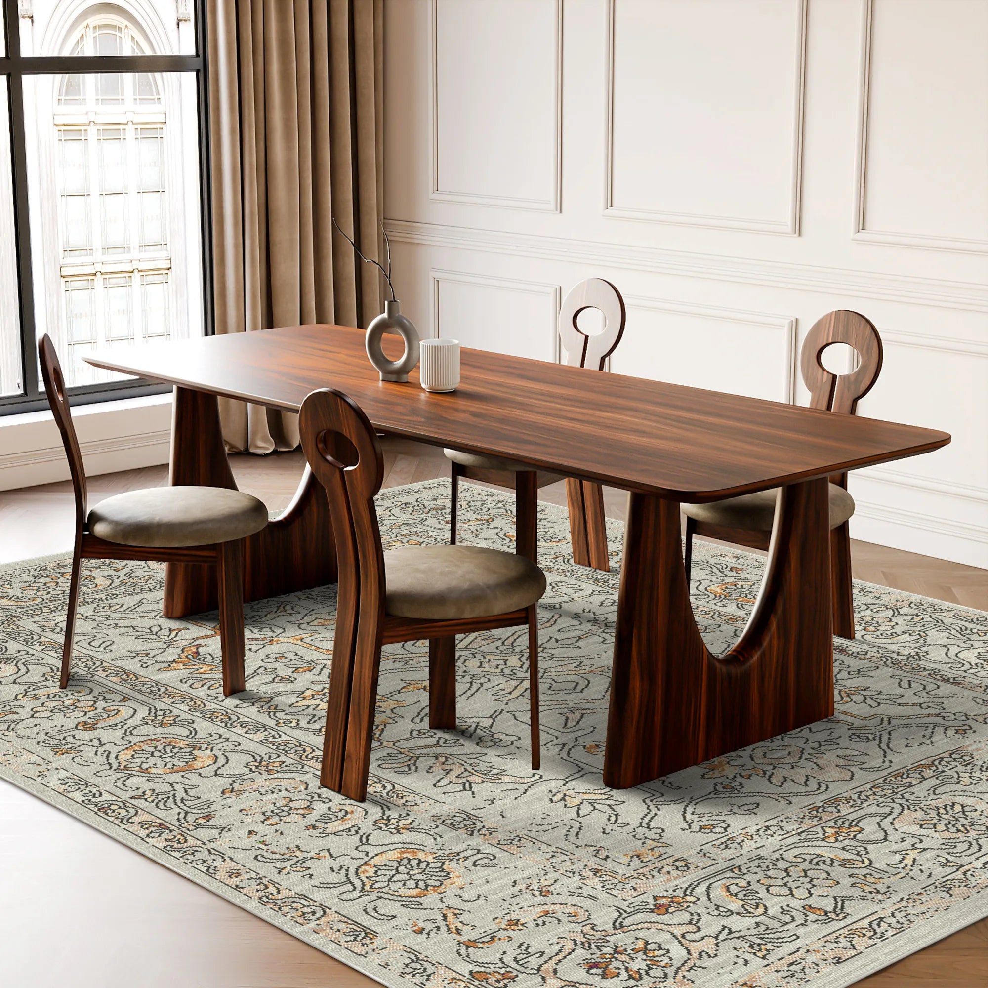 Waschbarer Teppich Copenhagen Gold