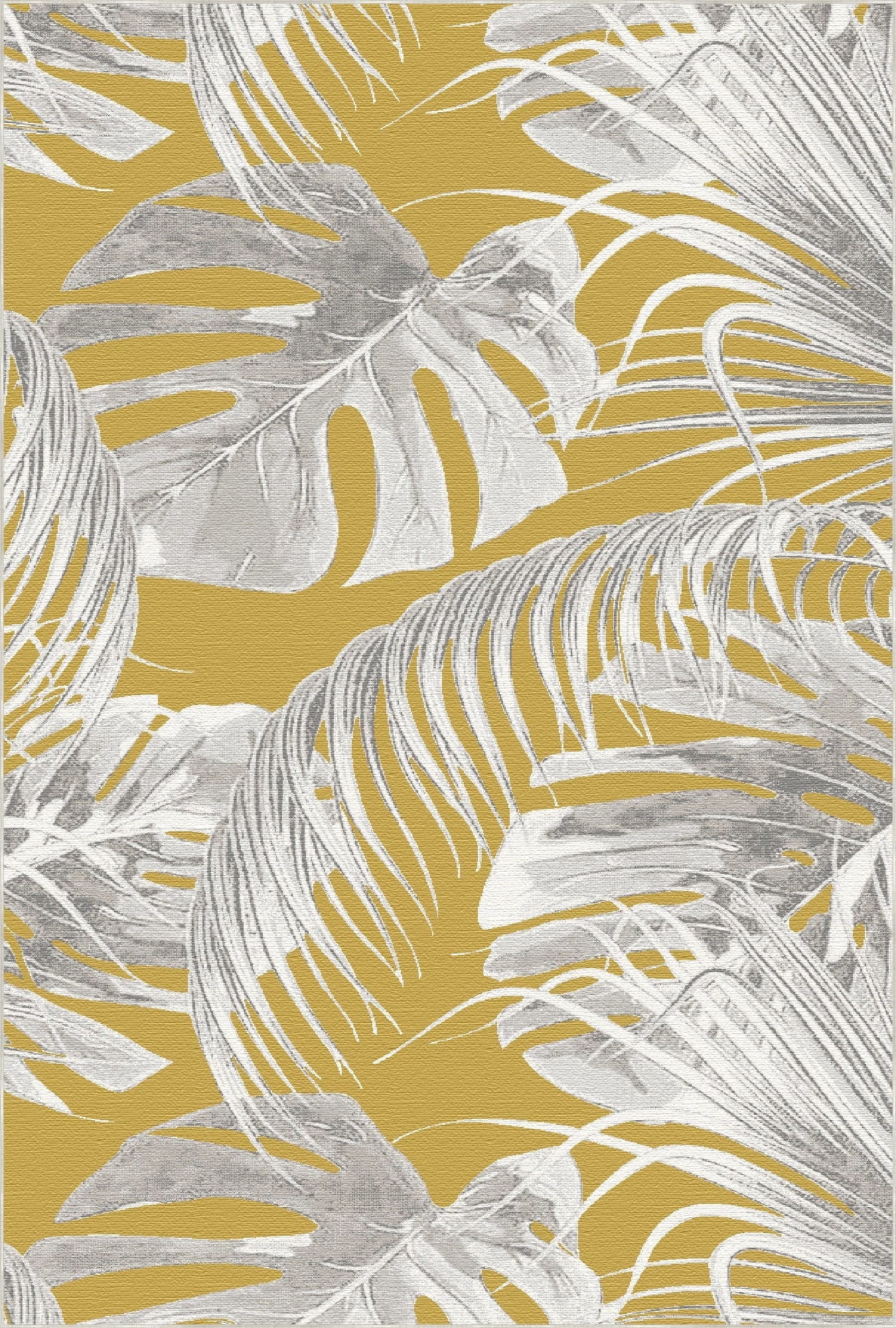 Senfgelber Exotischer Tropenteppich