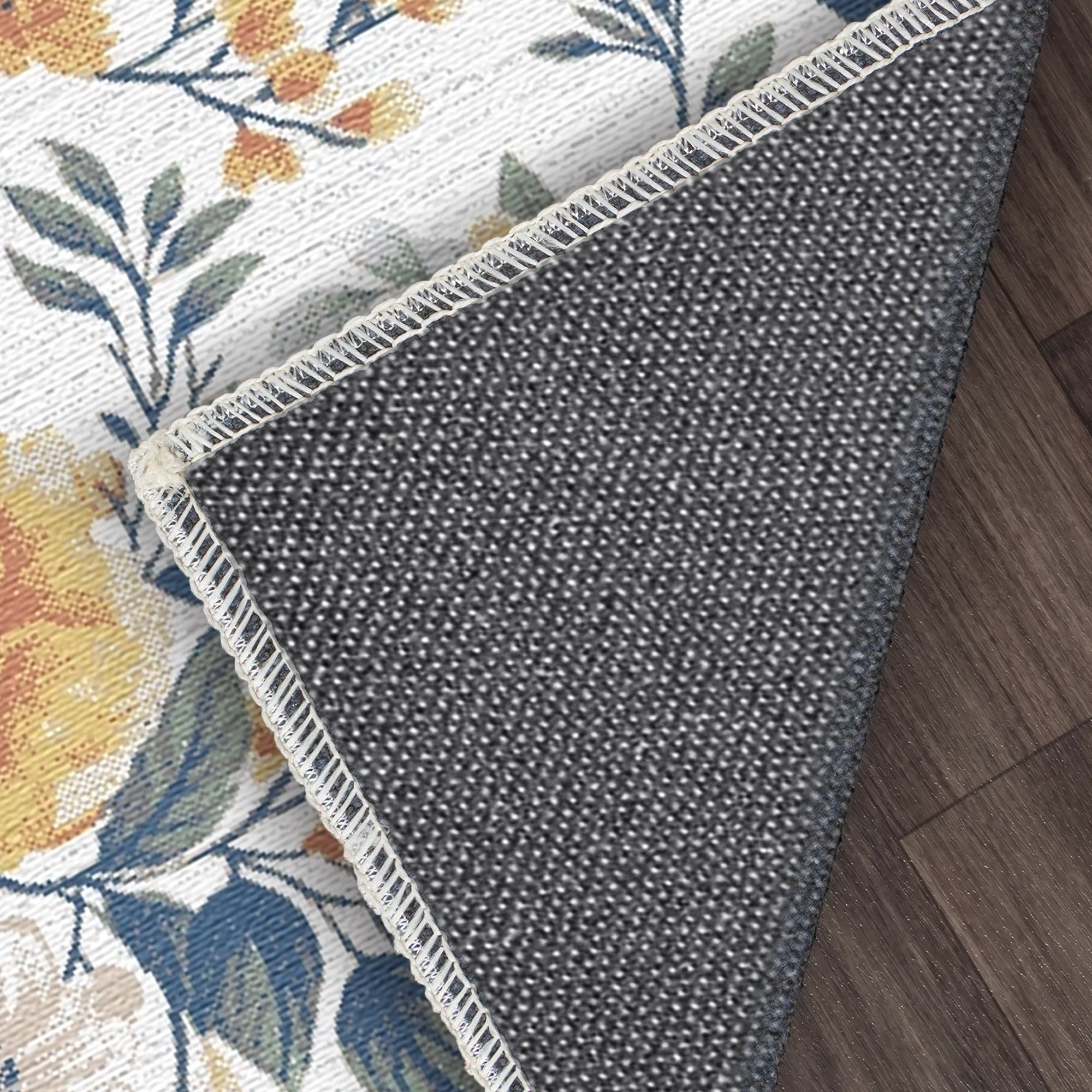 Vintage Pastellweißer Gartenteppich