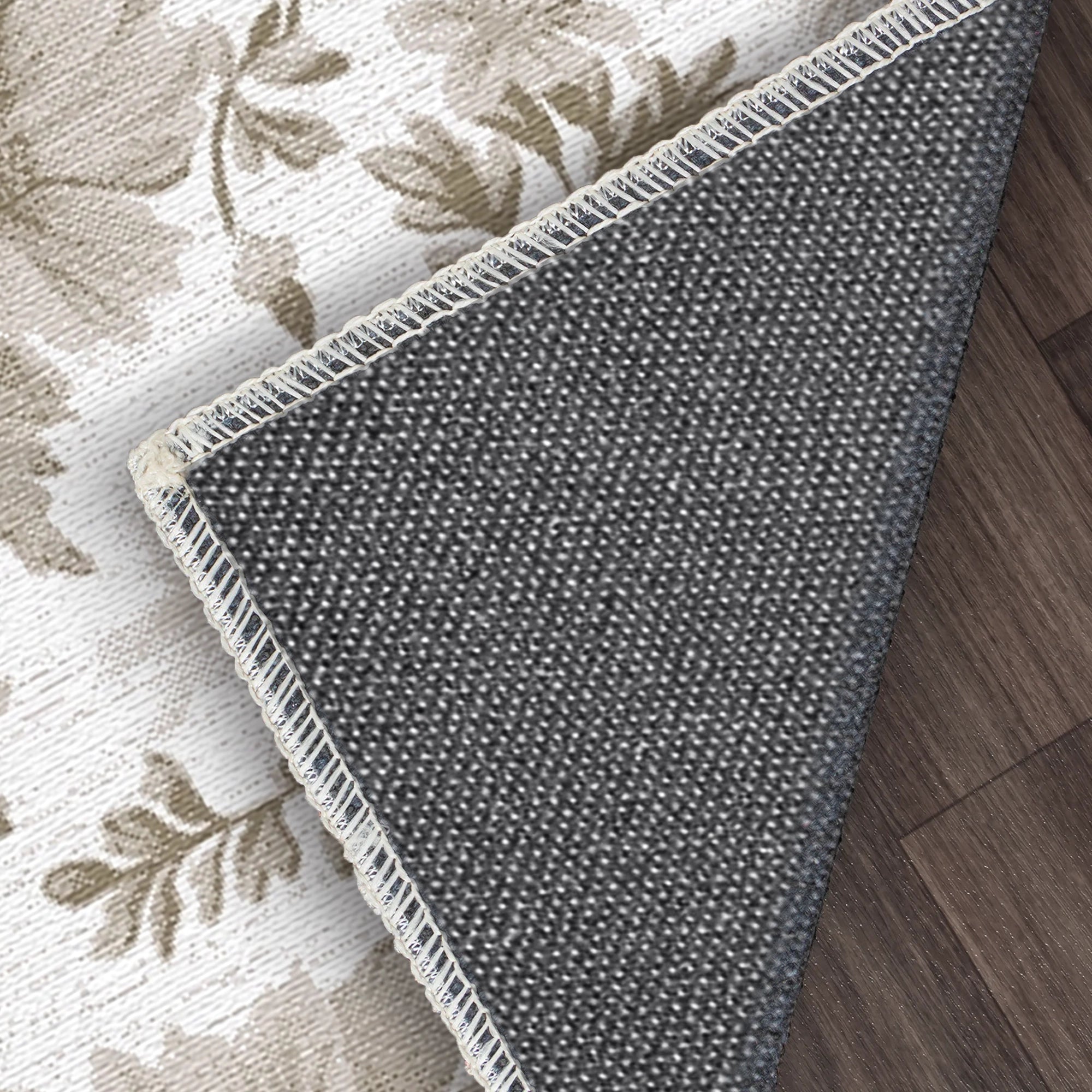 Beige Serenity Botanical Teppich