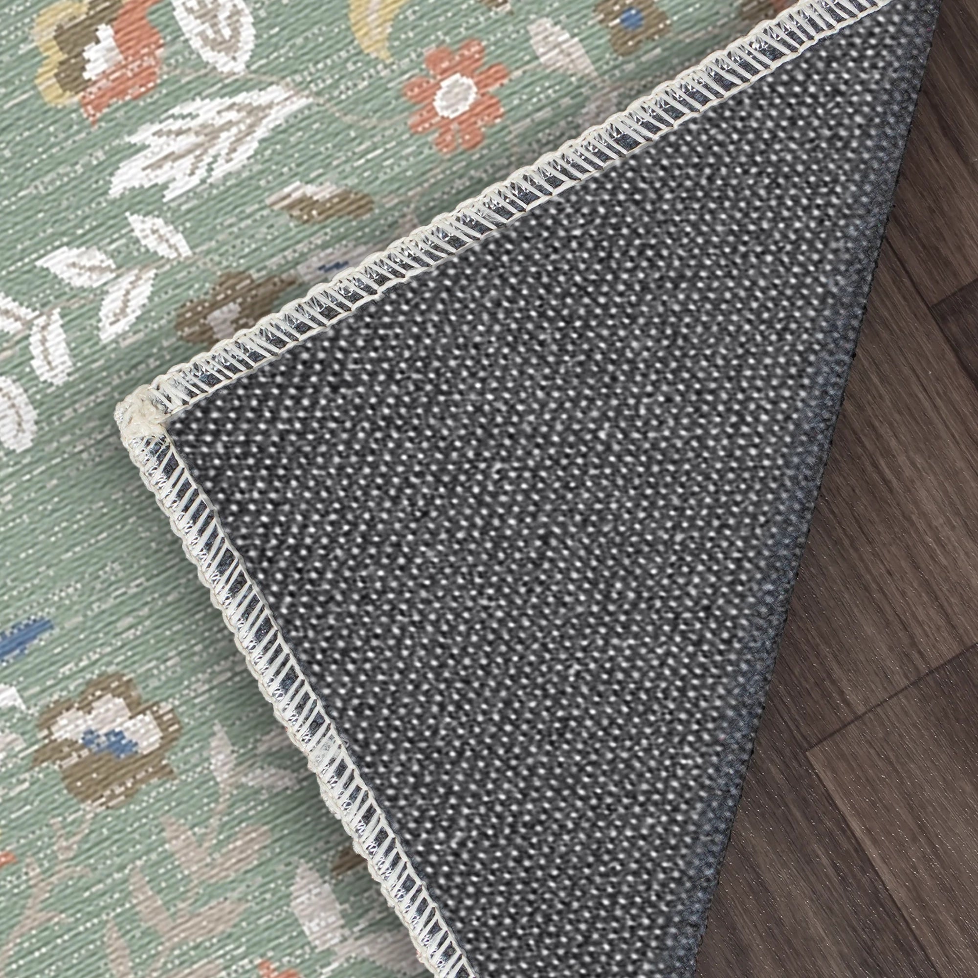 Teppich mit Floralem Medaillonmuster Salbeigarten