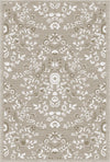 Sand Serenity Floral Medallion Teppich Beige