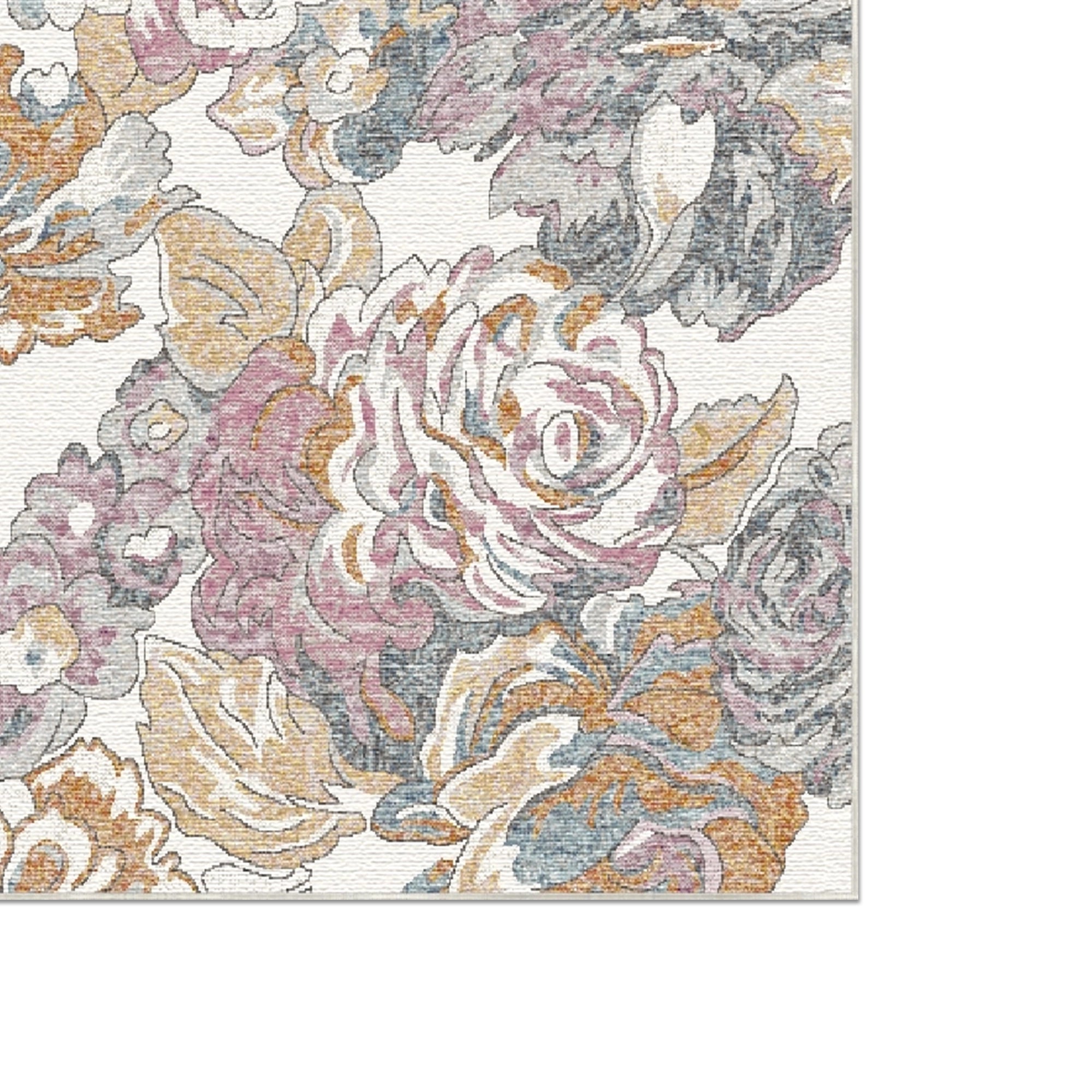 Mauve Heritage Floral Teppich