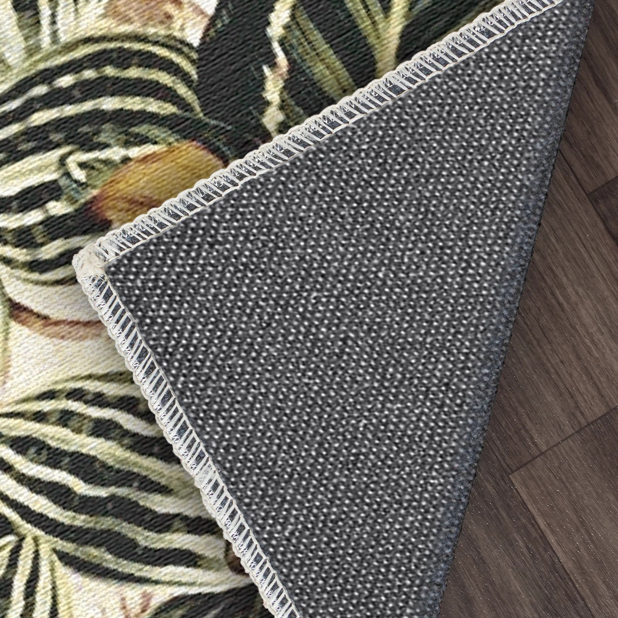 Grüner Tropischer Blatt Botanischer Teppich