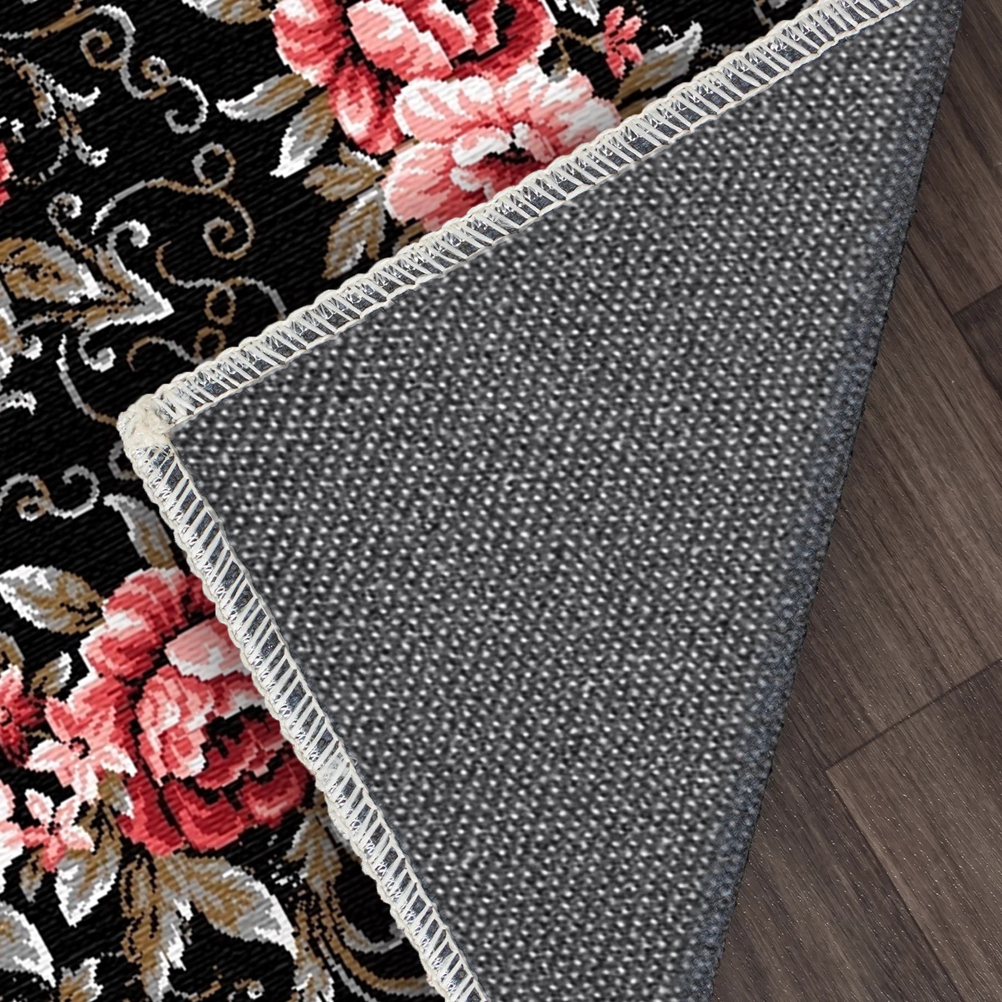 Ebony Rose Medallion Teppich