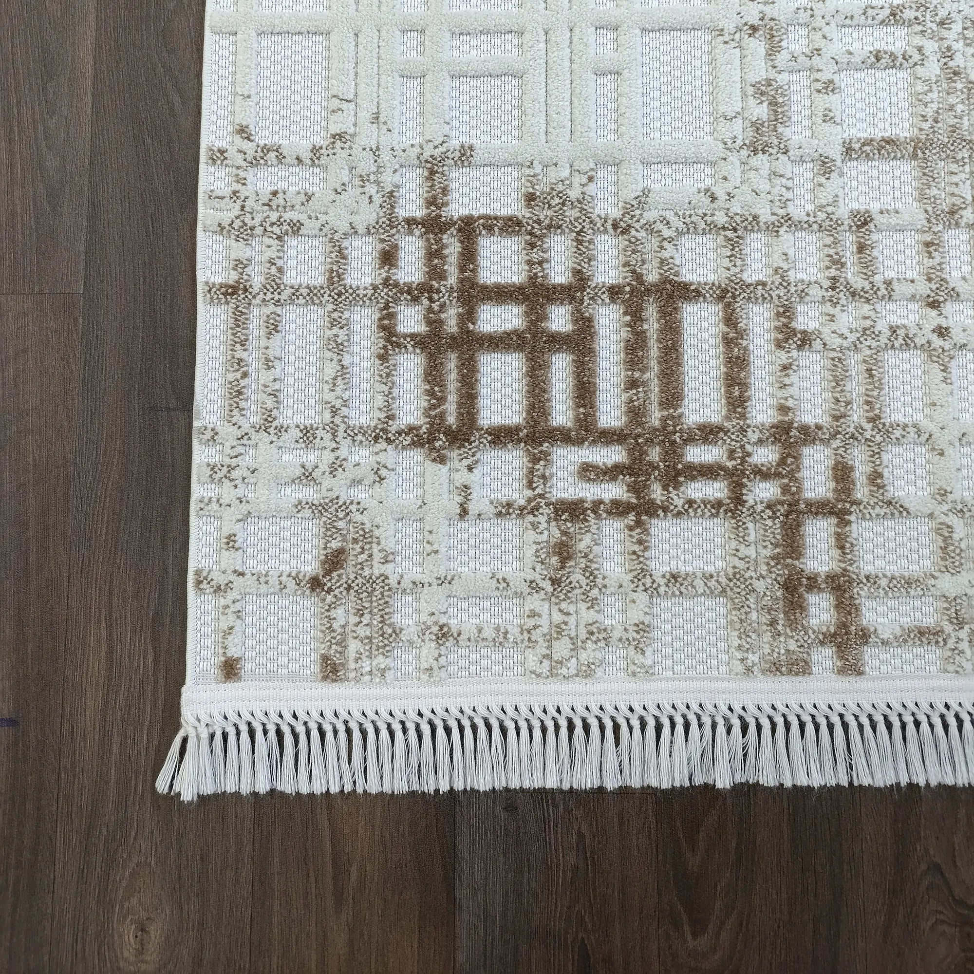 Square Symphony Beige Rug - Bella Rugs