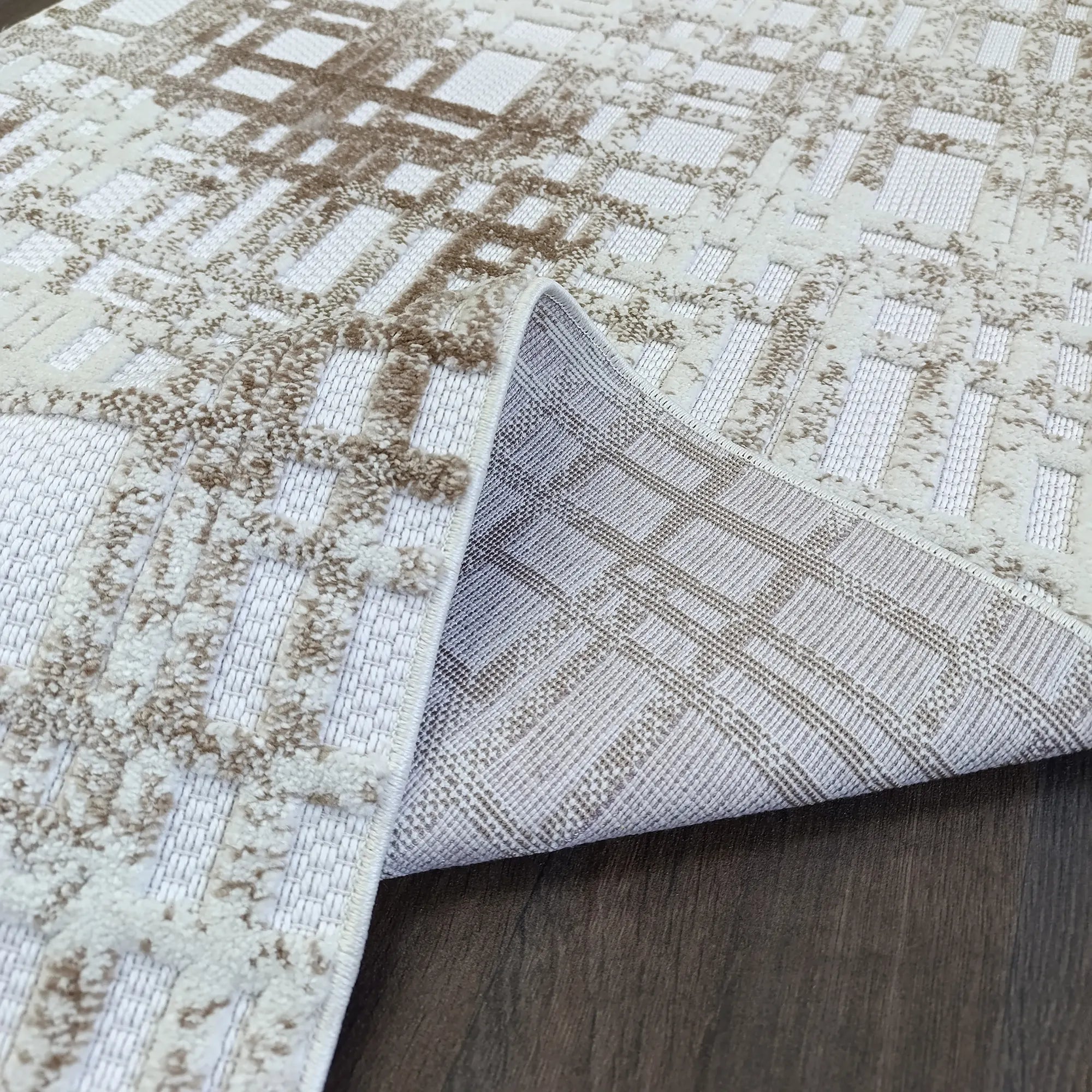 Square Symphony Beige Rug - Bella Rugs