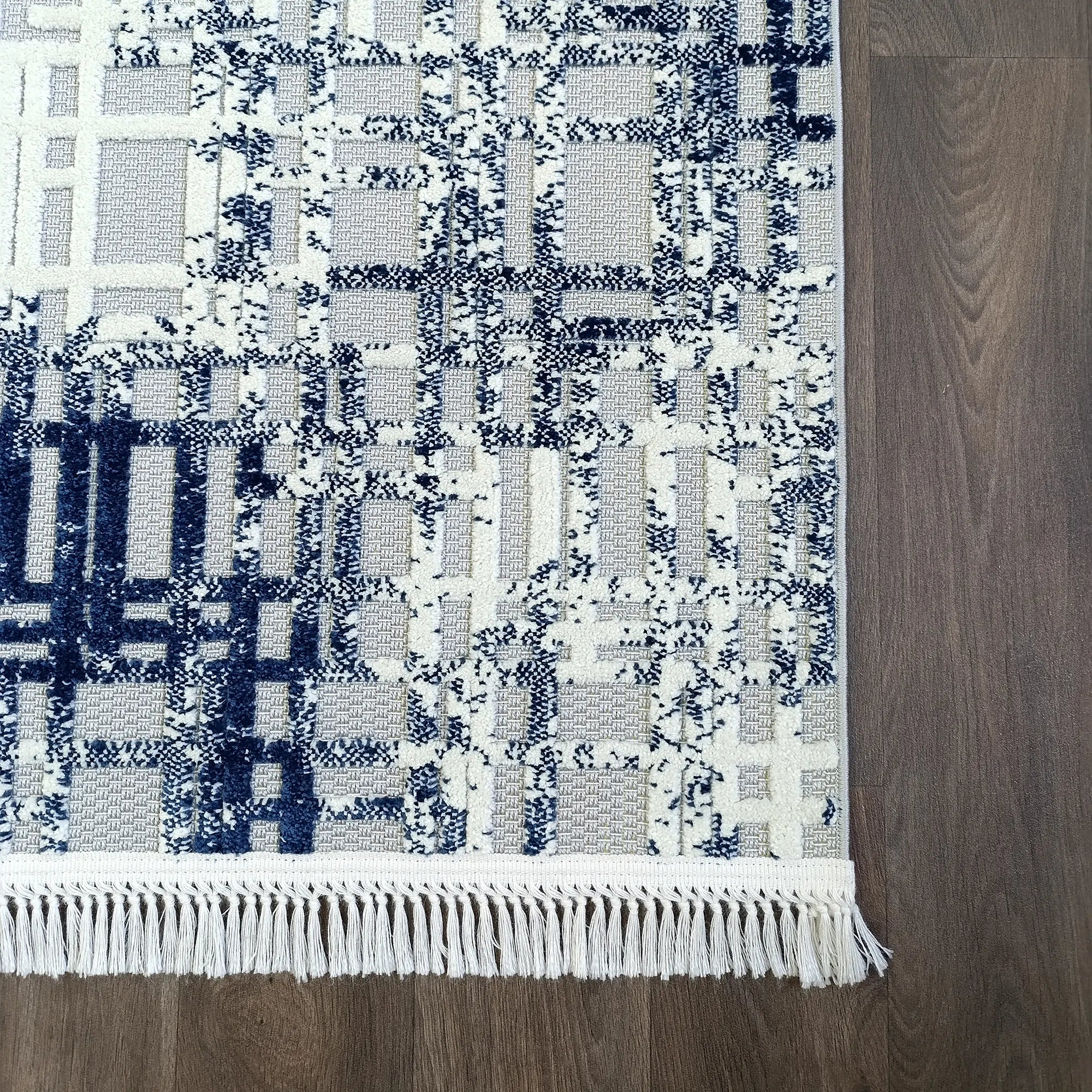 Square Symphony Blue Rug - Bella Rugs