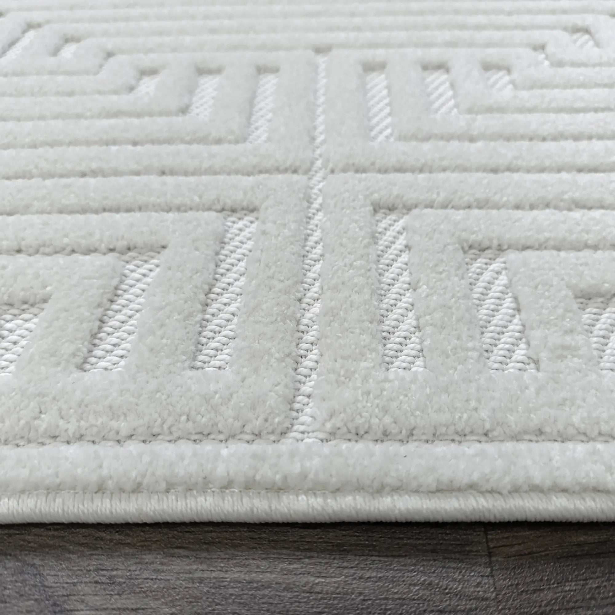 Geometric White Elegance Rug - Bella Rugs