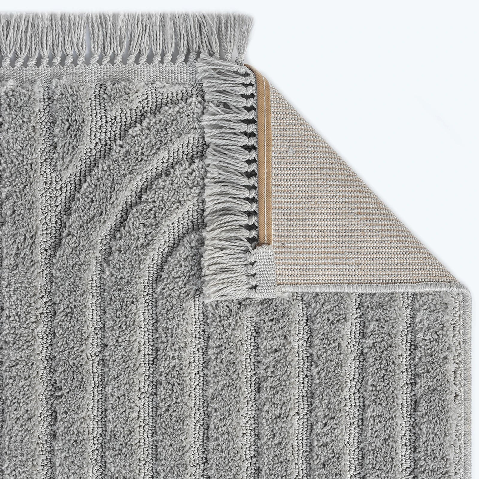 Graphite Halo Curve Rug