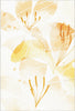 Goldener Aquarell-Blumen-Akzentteppich 