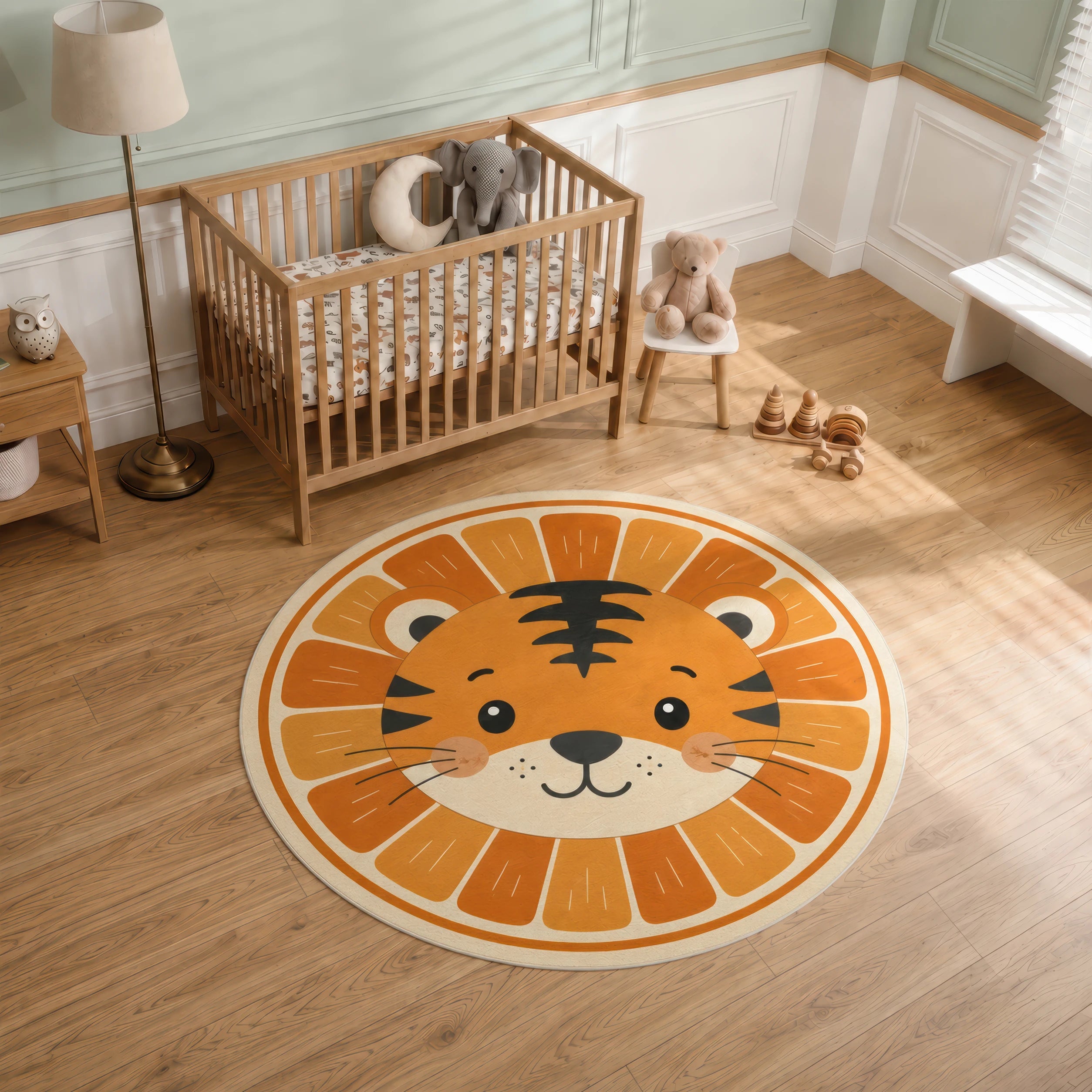 Kleiner Tiger Rundteppich