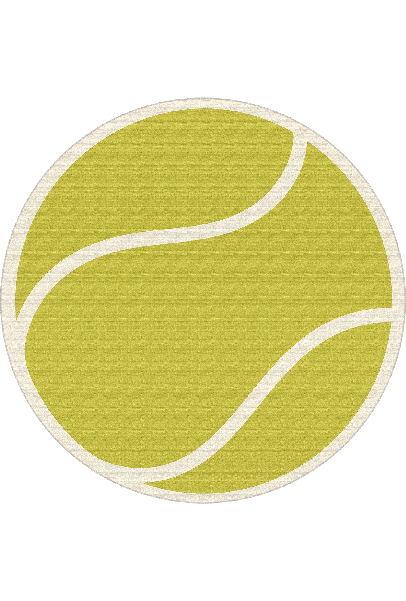 Runder Tennisball Sport | Spielteppich für Kinder