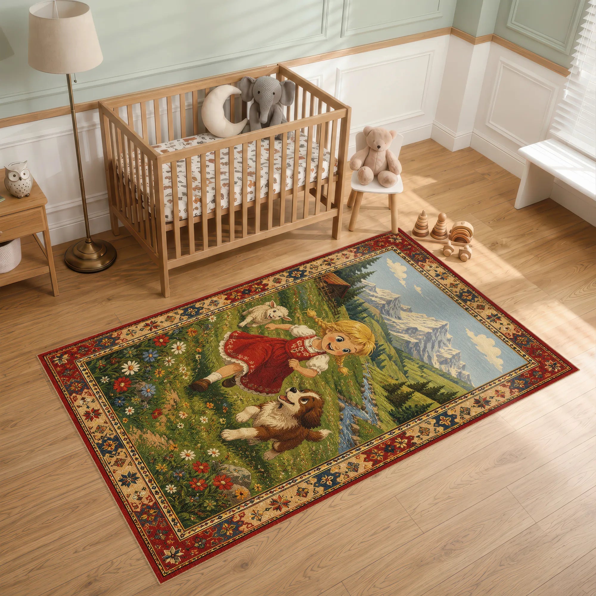 Kinderteppich Alpine Meadow Storybook