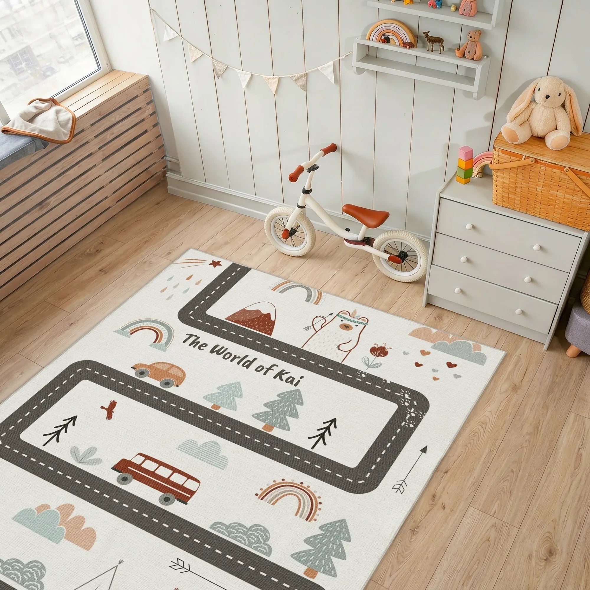 Abenteuer-Straßen-Entdecker | Individueller Teppich