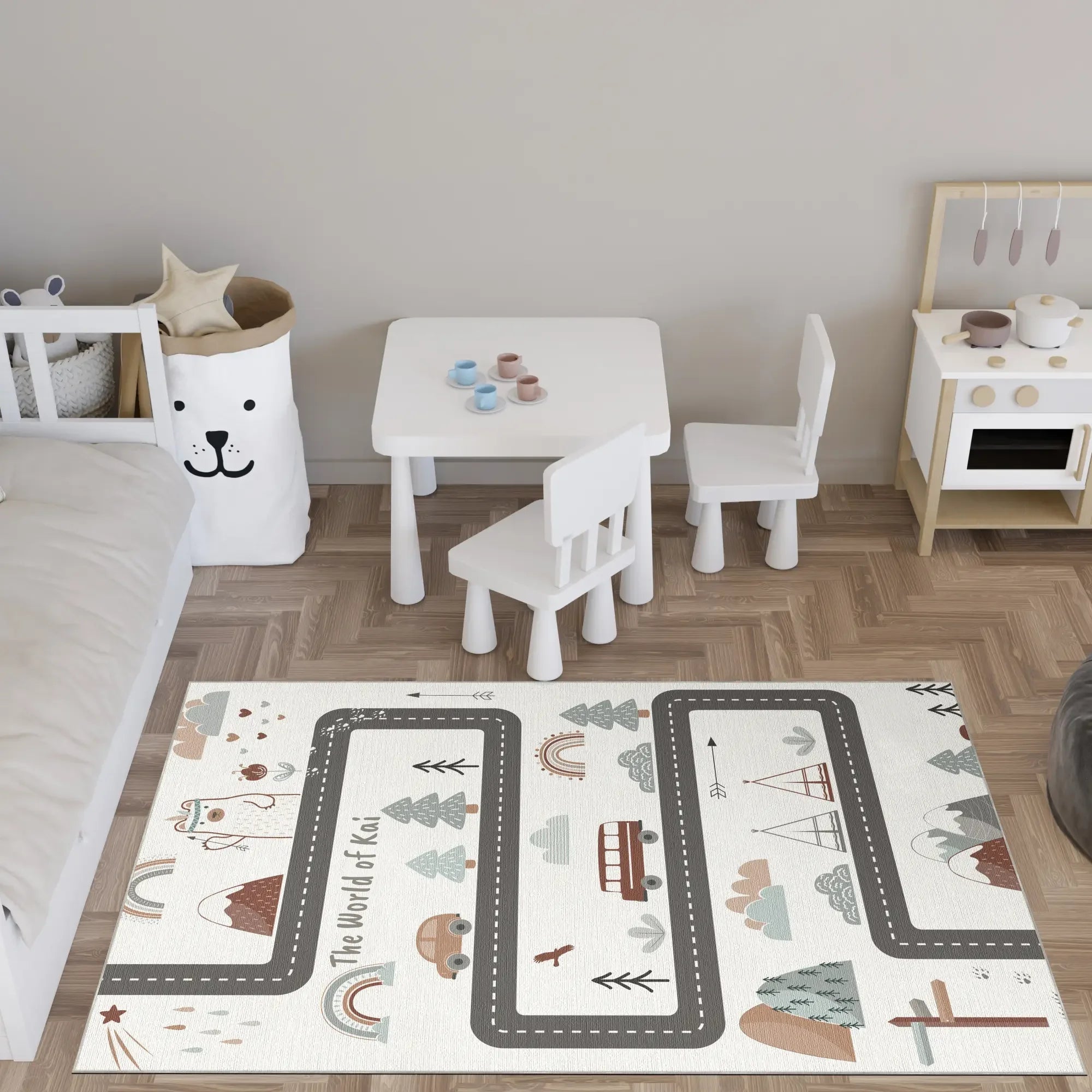 Abenteuer-Straßen-Entdecker | Individueller Teppich