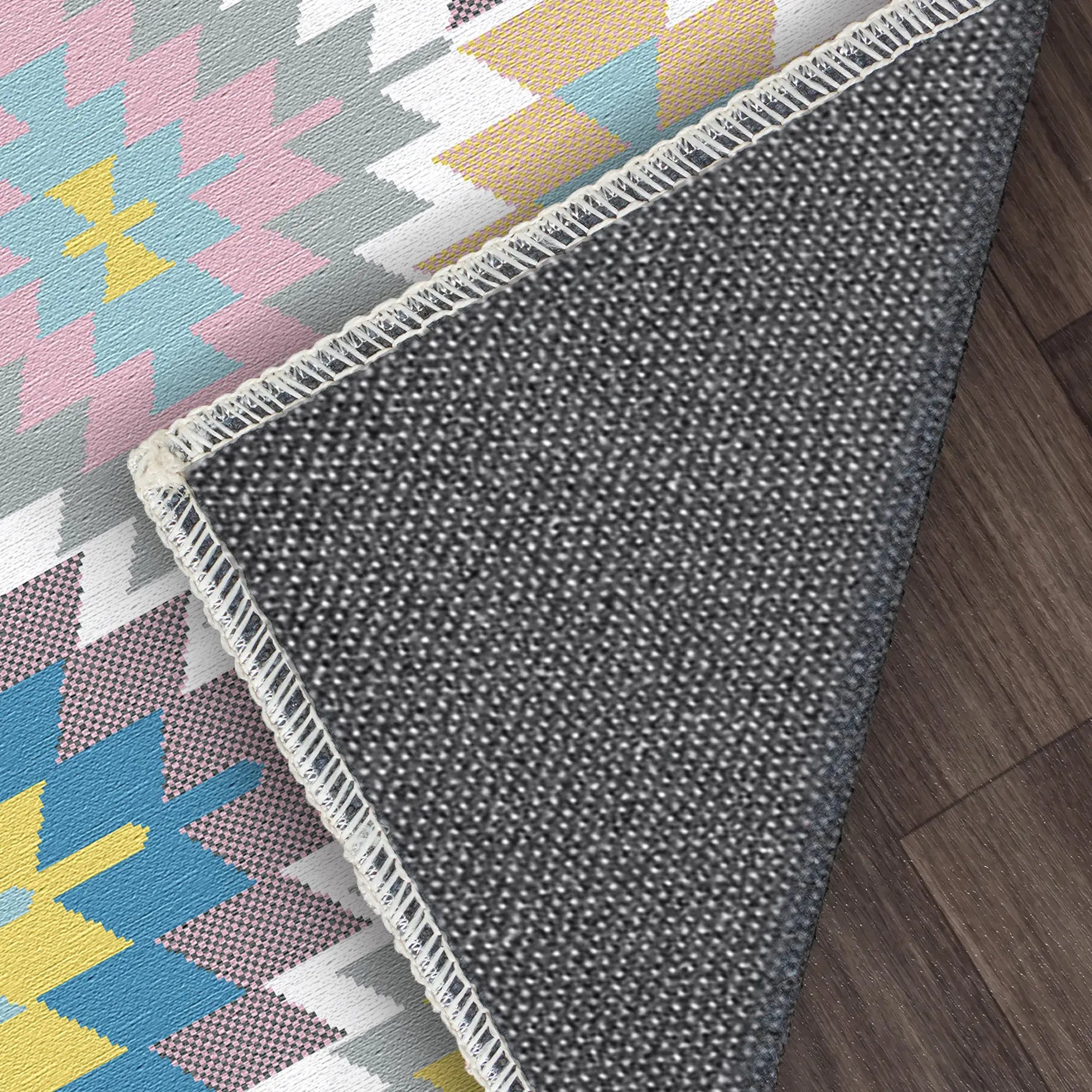 Waschbarer Boho Geometrischer Teppich